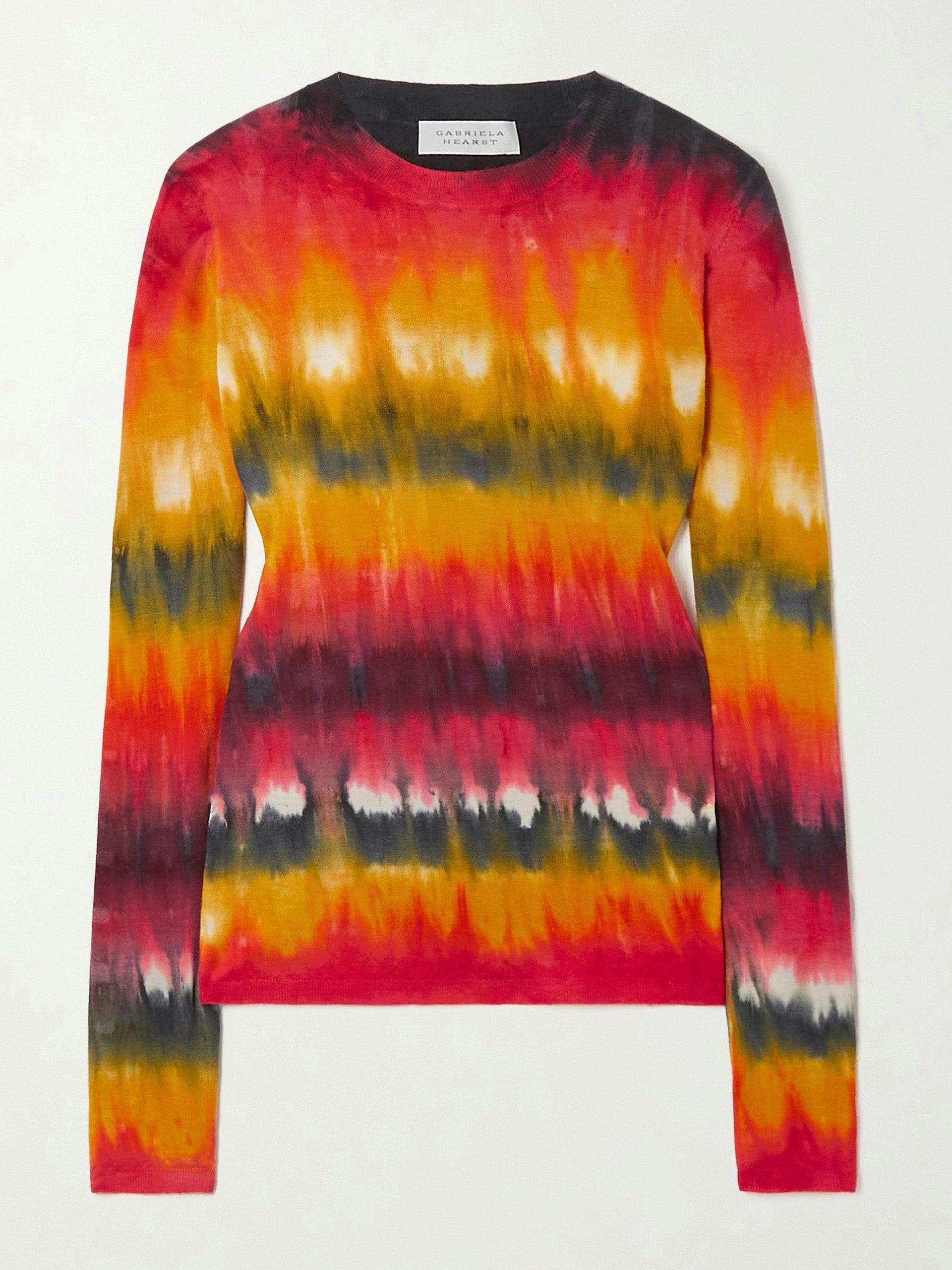 Miller tie-dyed cashmere sweater