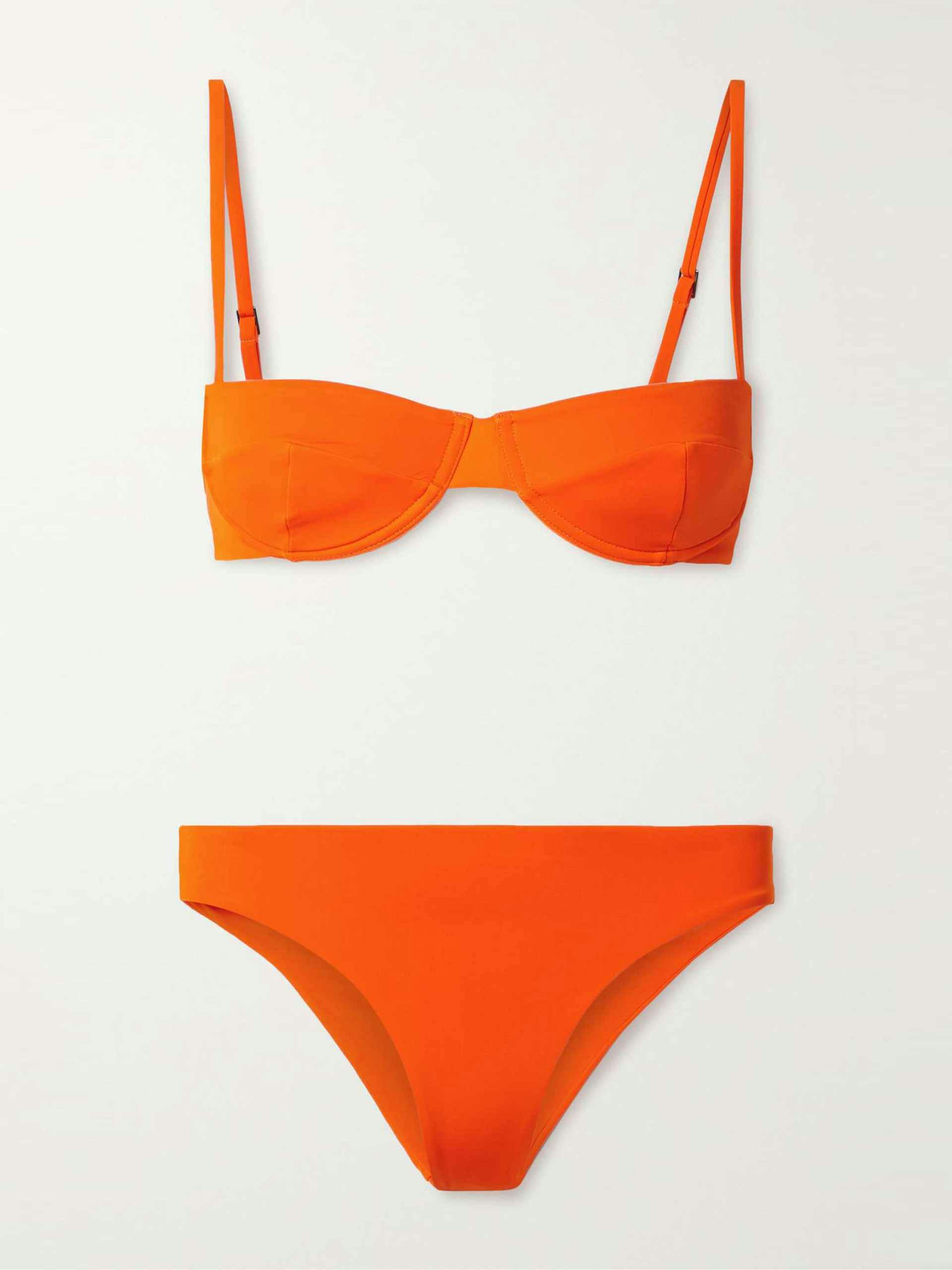 Orange underwired bikini