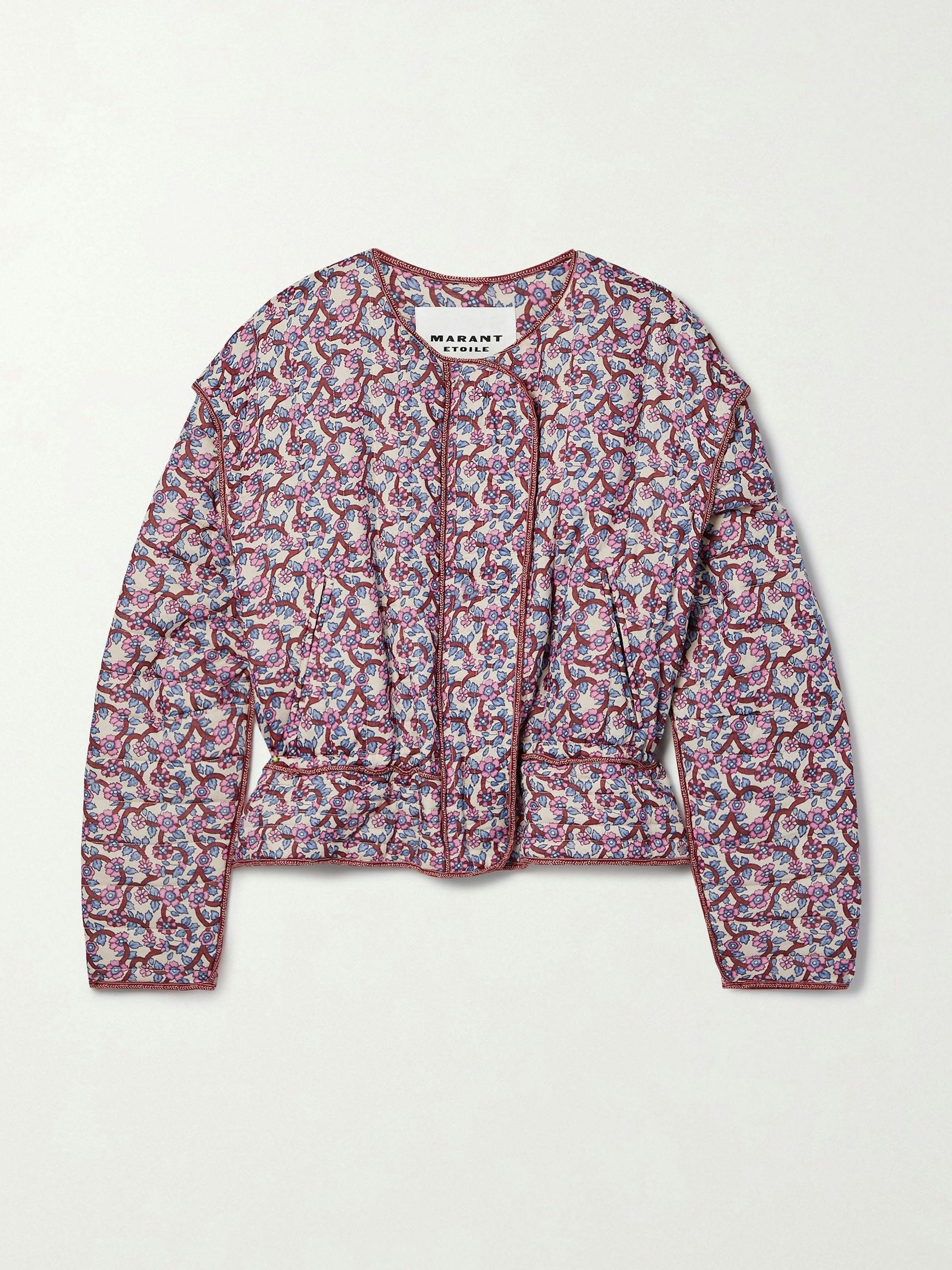 Gelio quilted floral-print cotton jacket