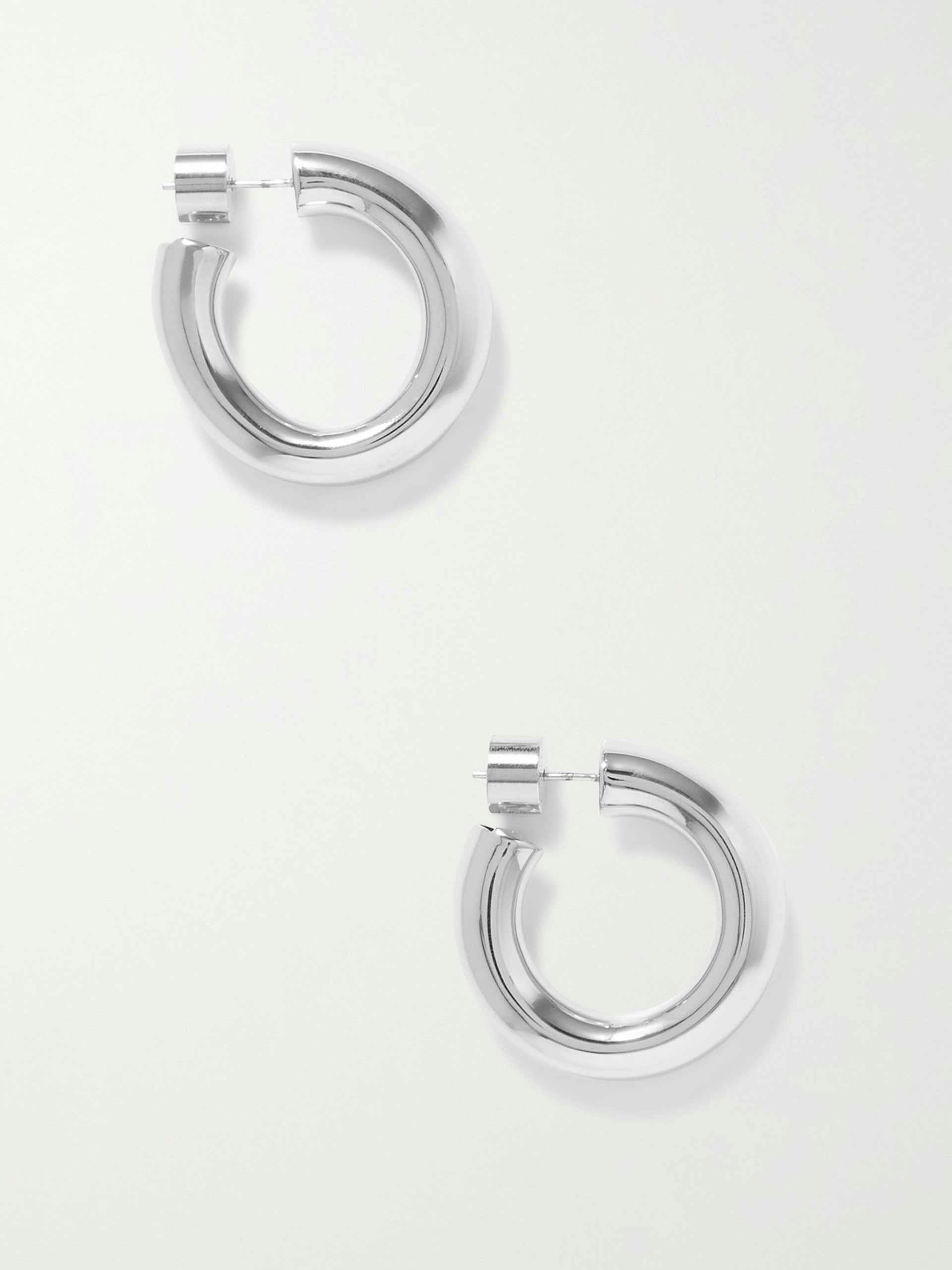 Kevin silver-plated hoop earrings