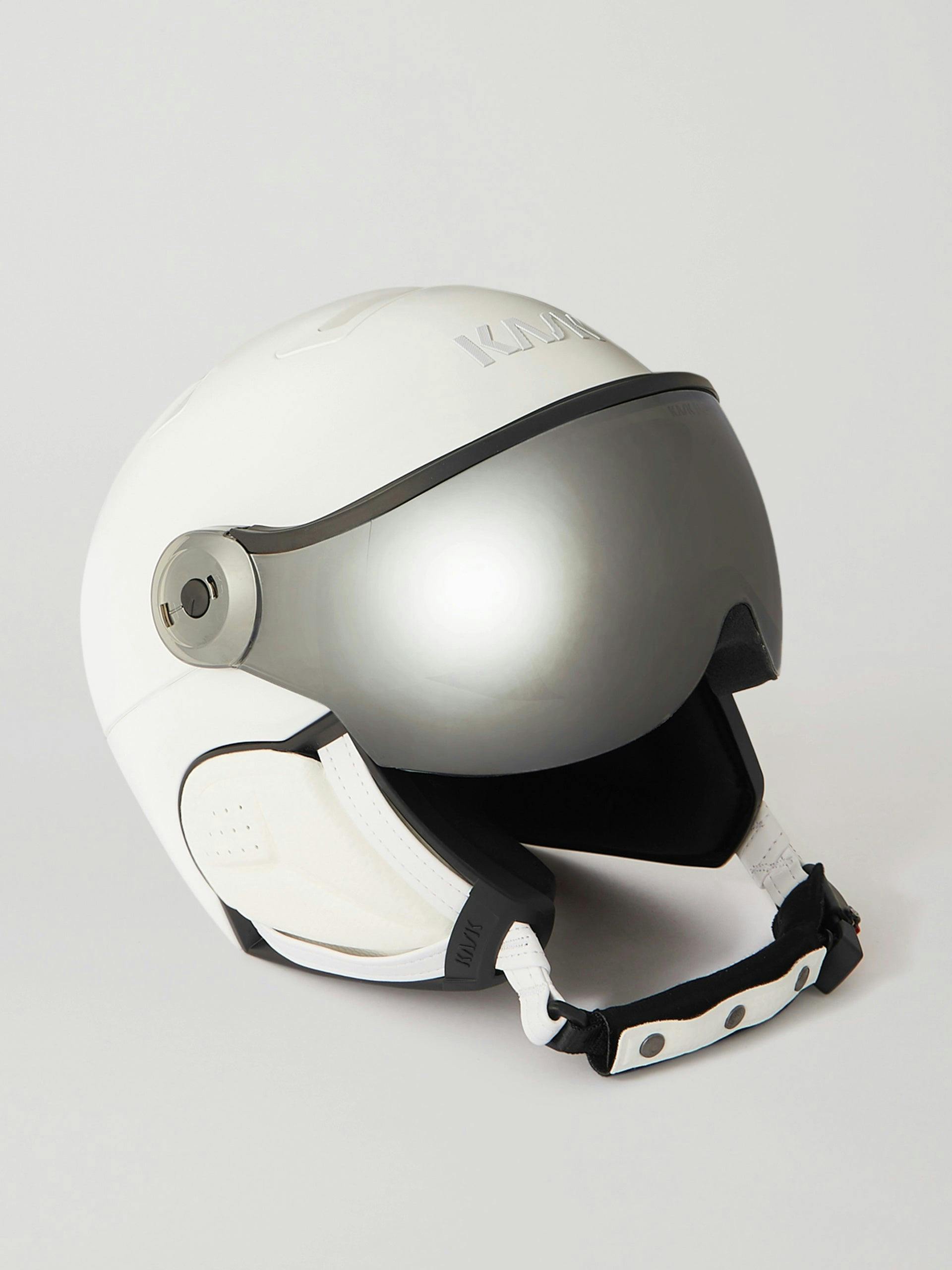 White shadow ski helmet