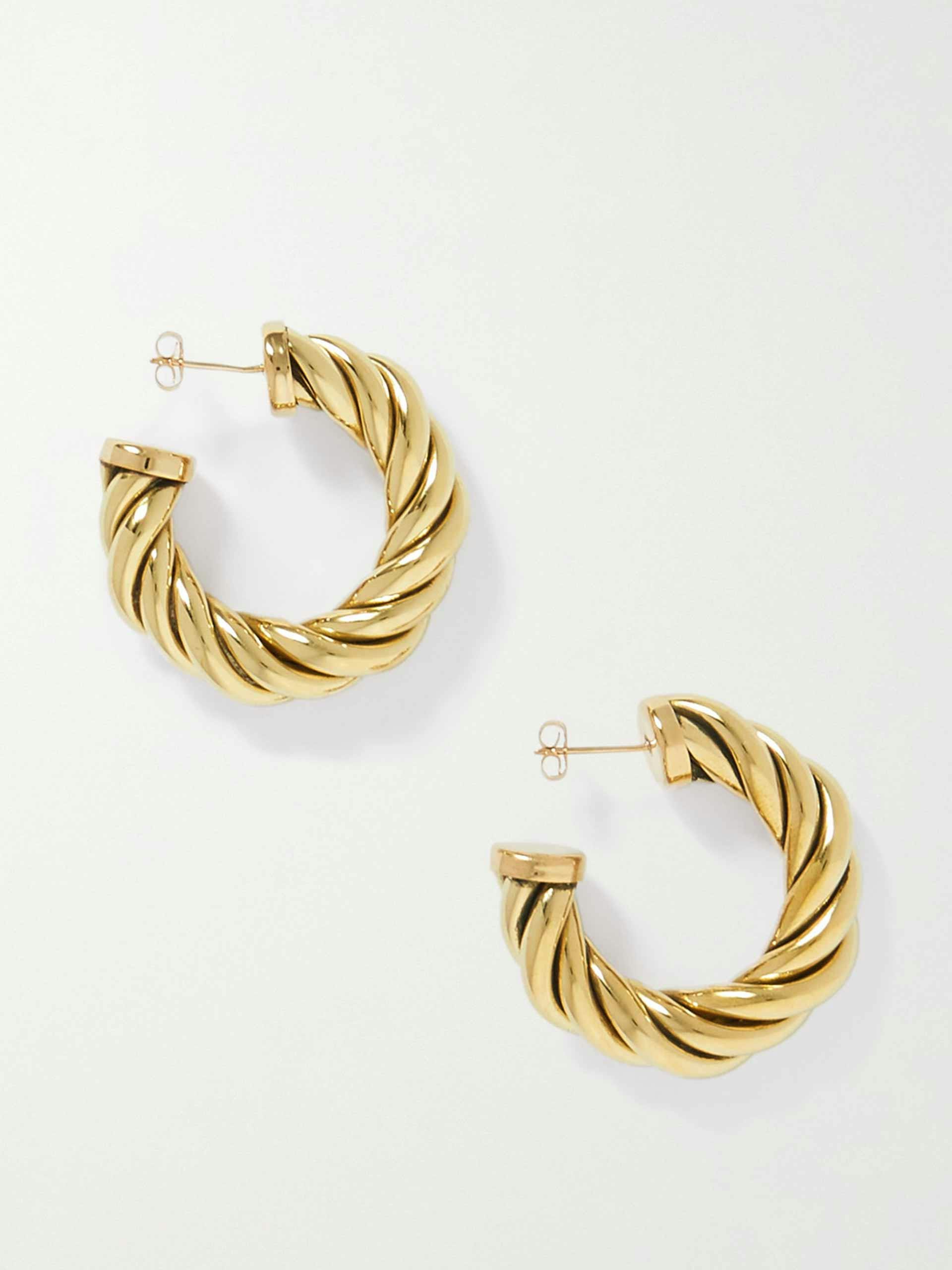 Spira gold-tone hoop earrings