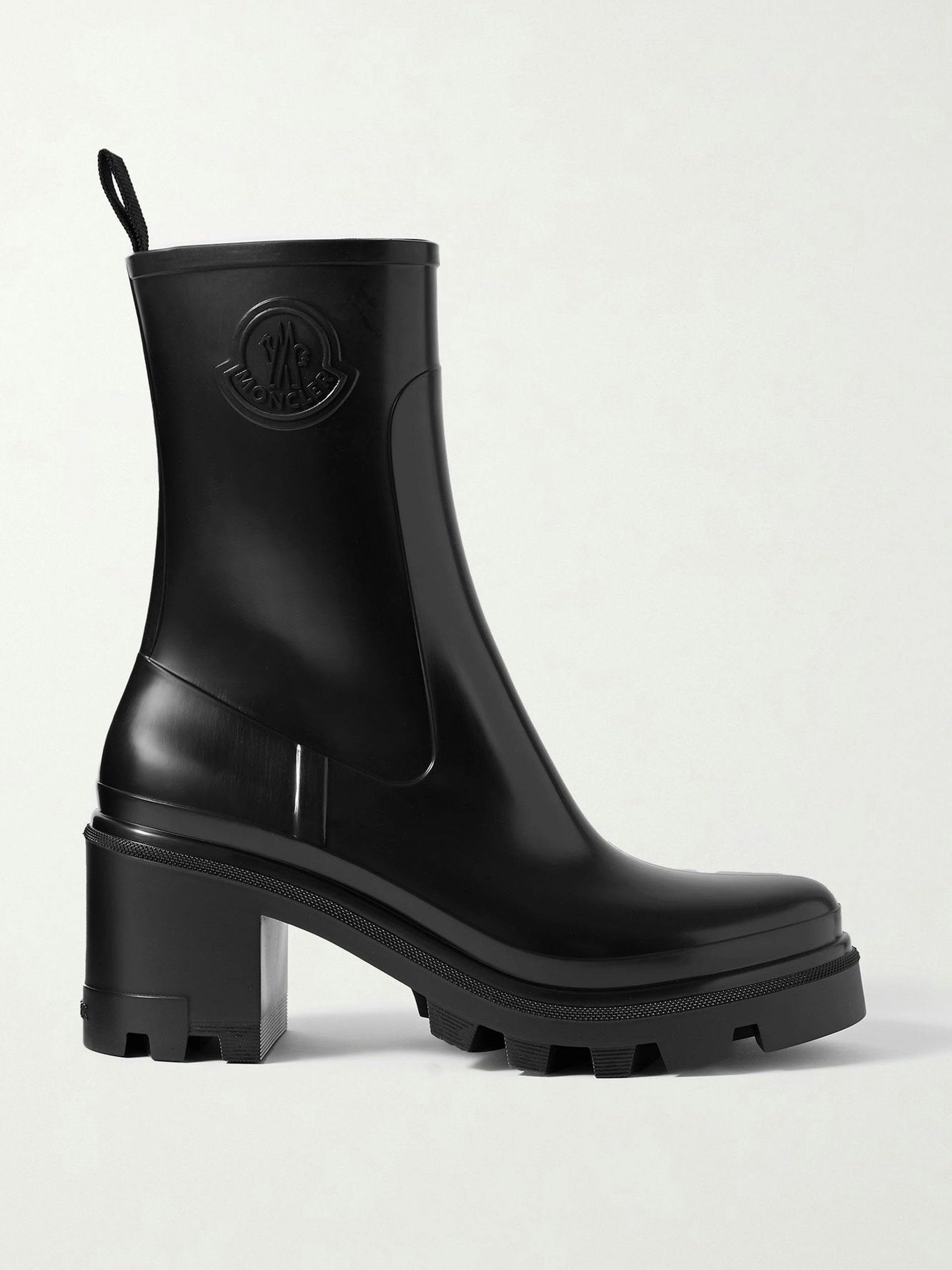 Loftgrip embossed rubber rain boots