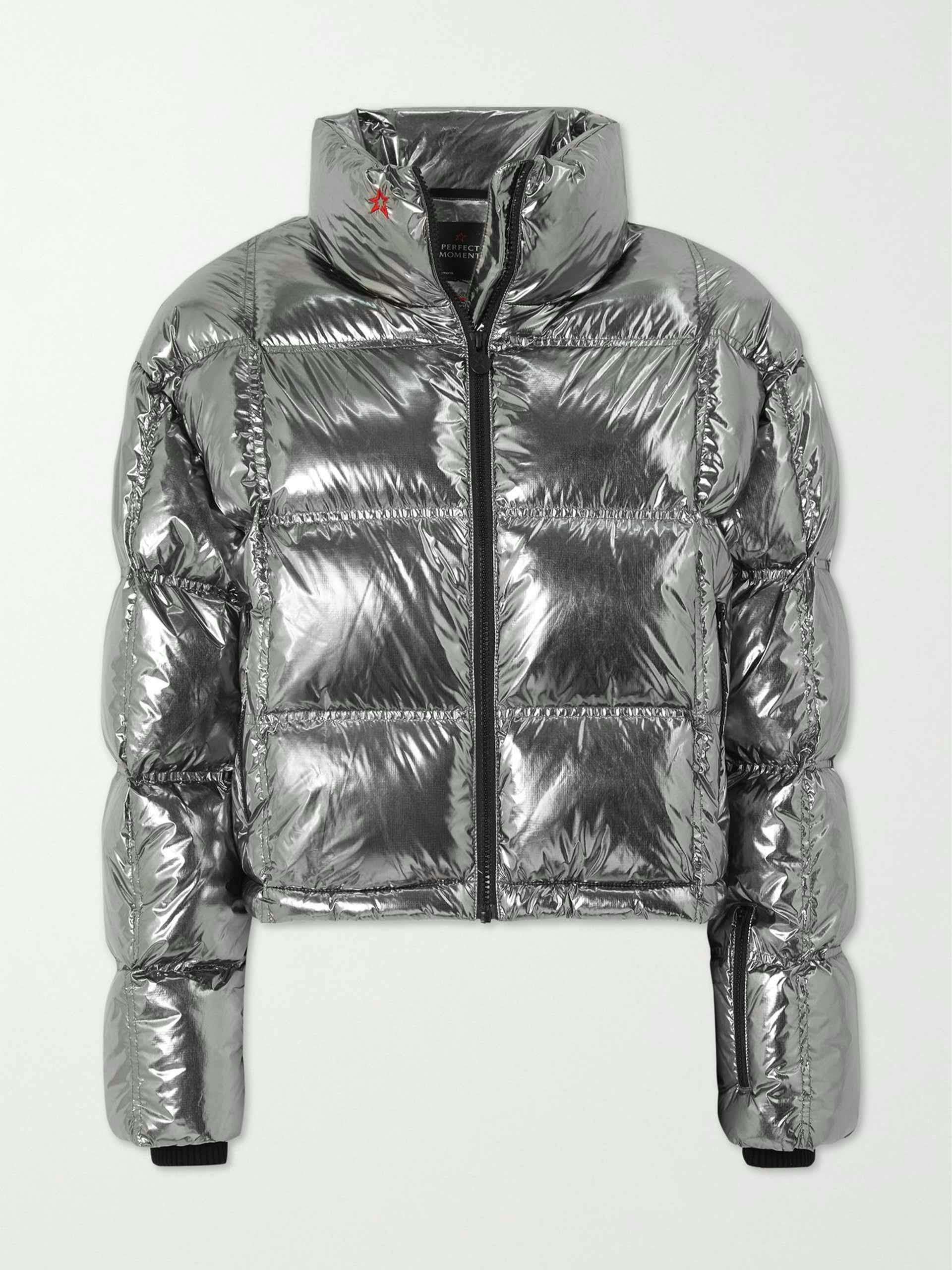 Nevada quilted glossed-shell down ski jacket