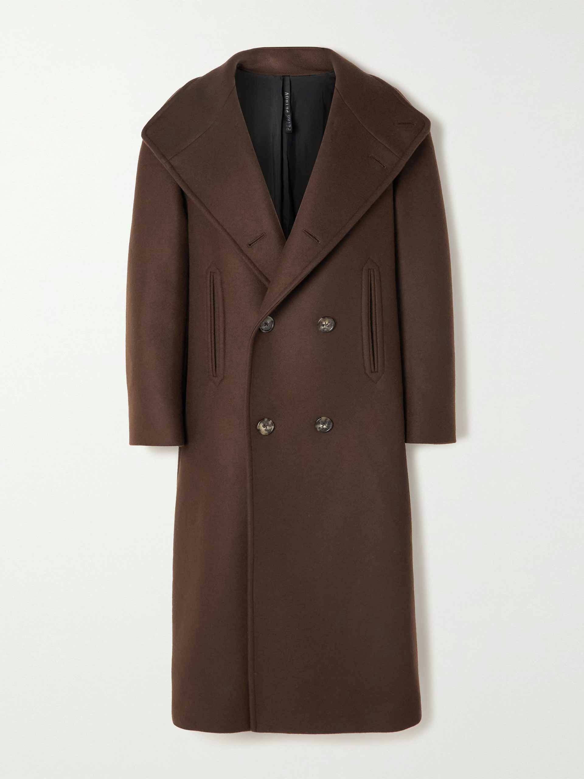 Maceo double-breasted wool coat