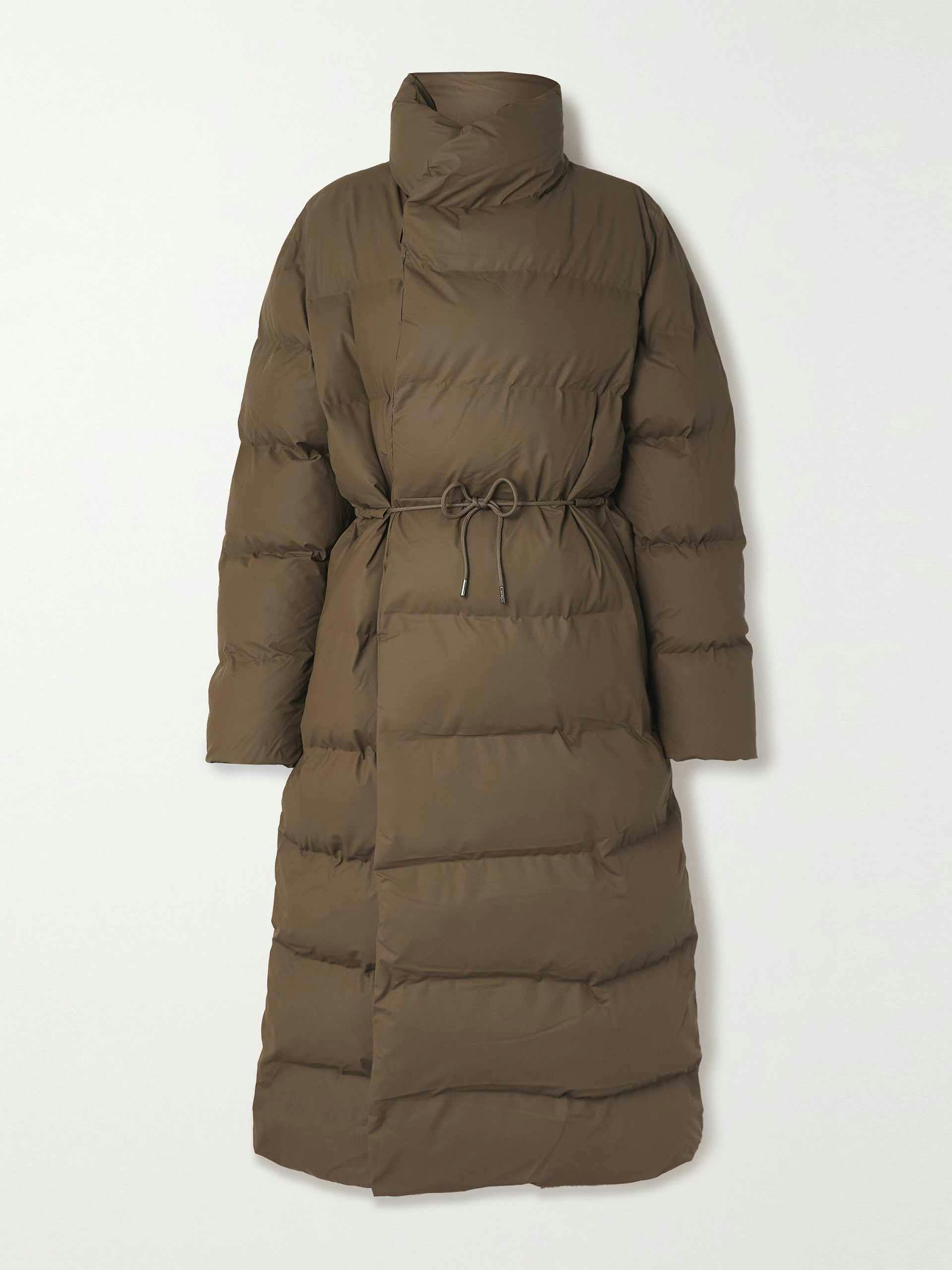 Quilted padded shell coat