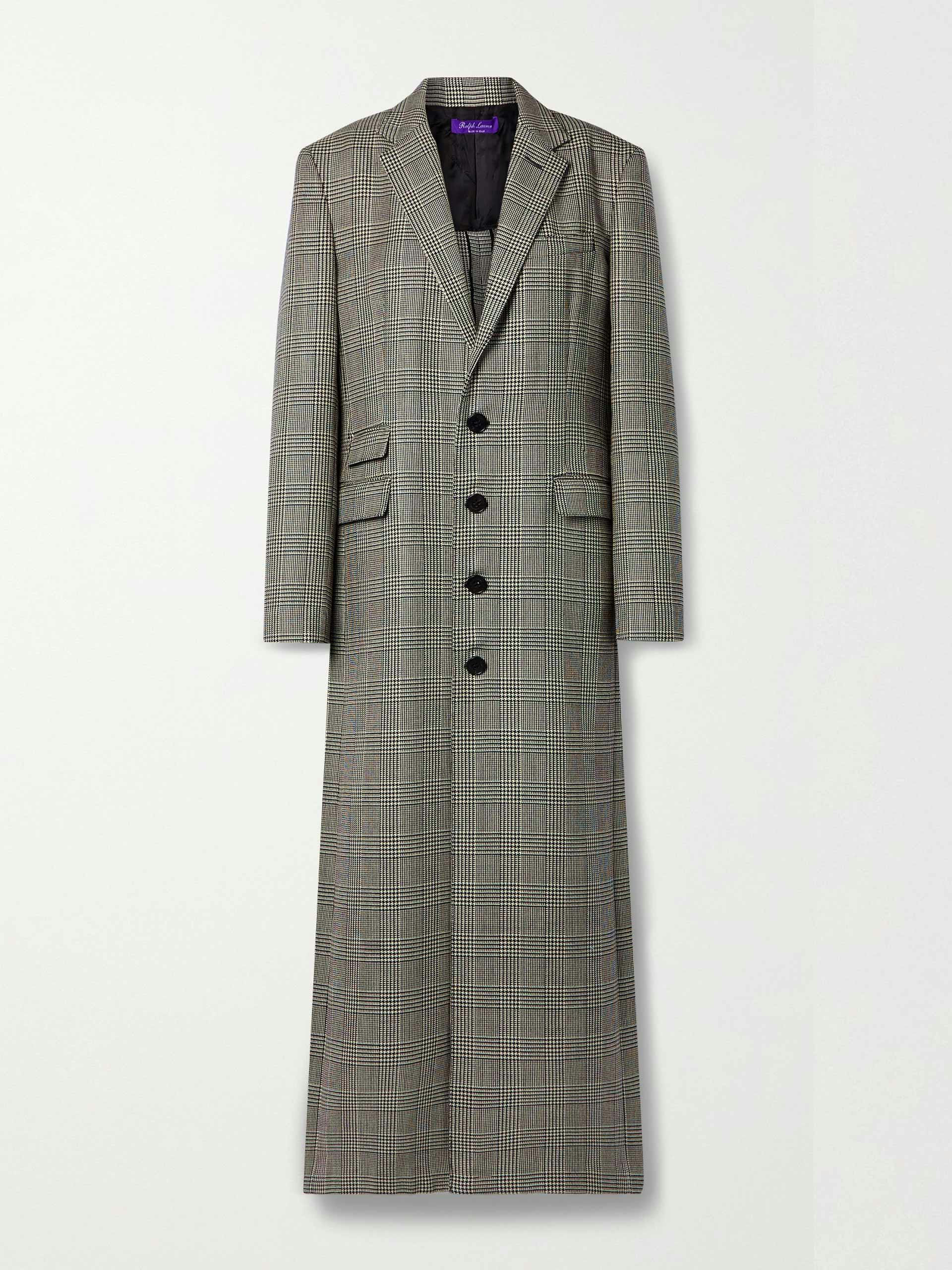 Syeda houndstooth wool coat