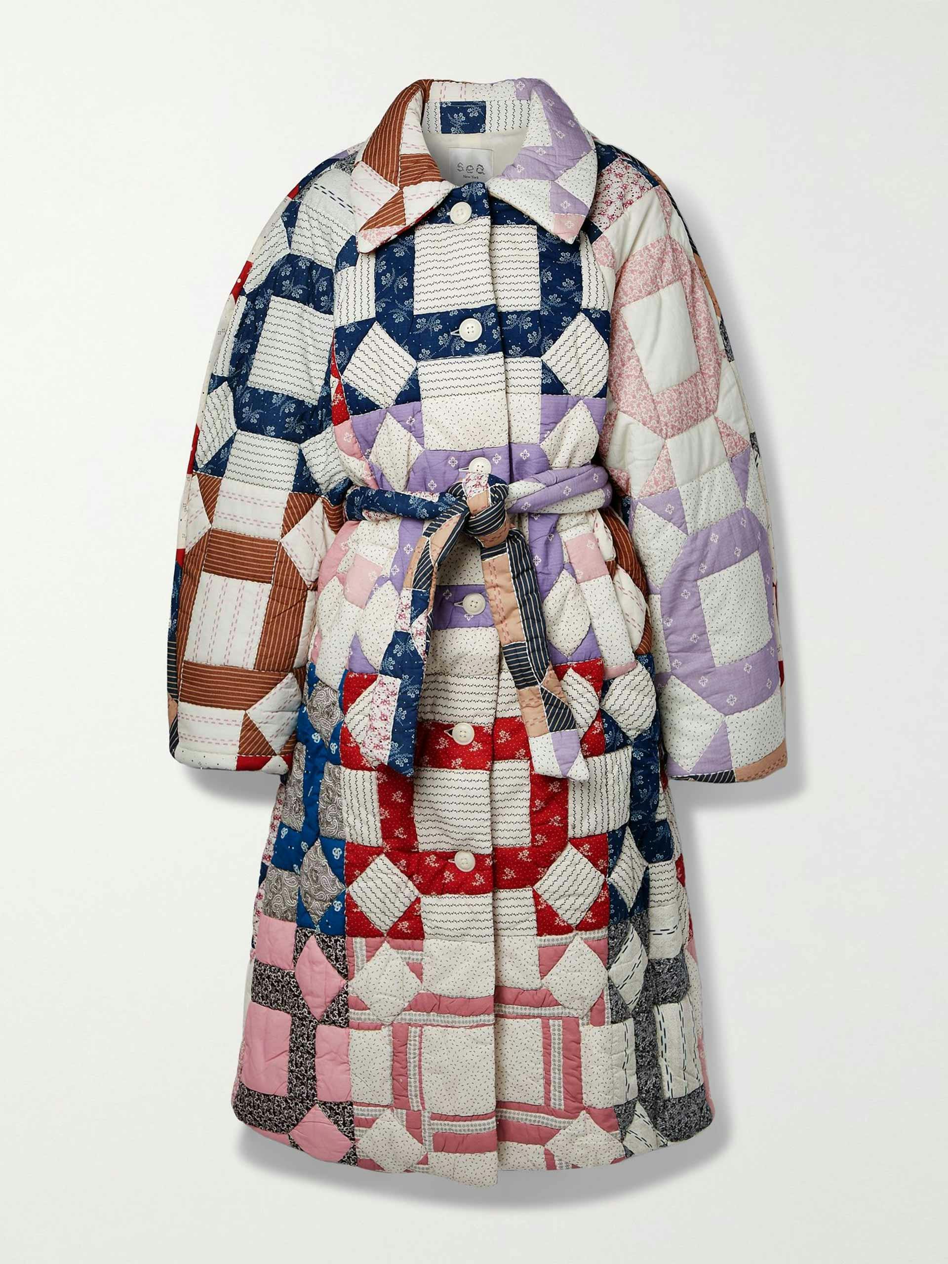 Nohr quilted printed cotton coat