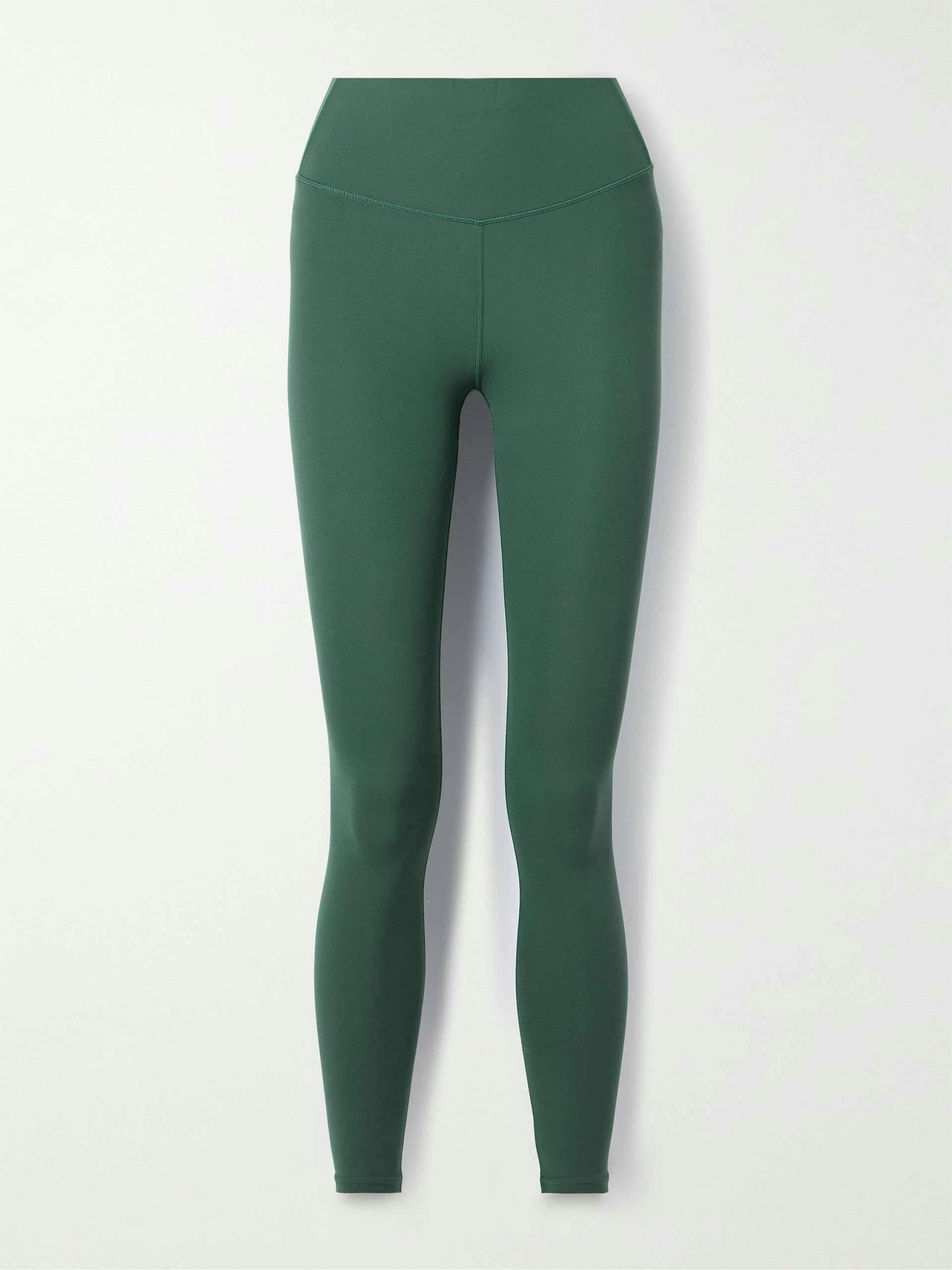 Army green stretch leggings