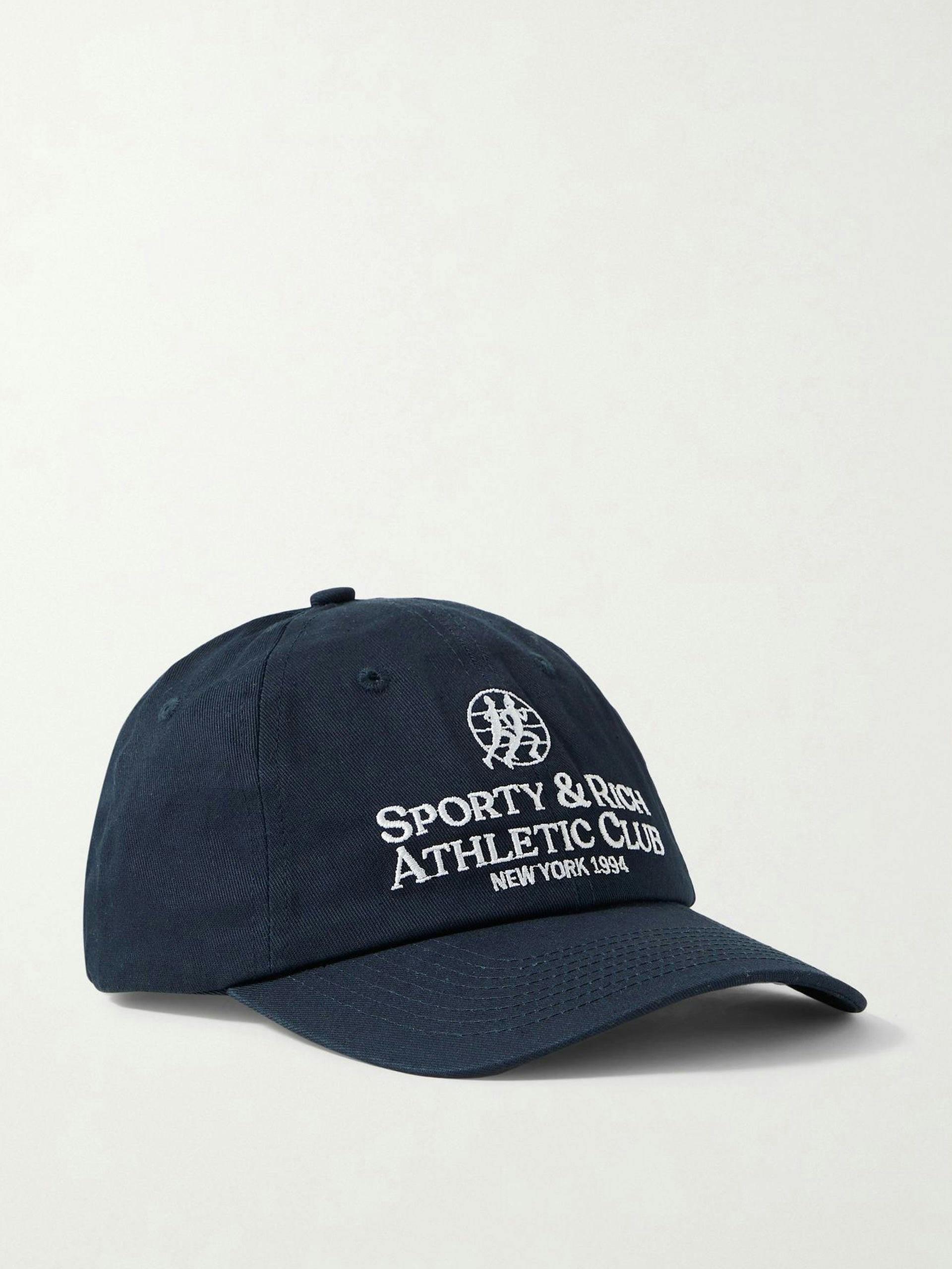 Navy embroidered baseball cap