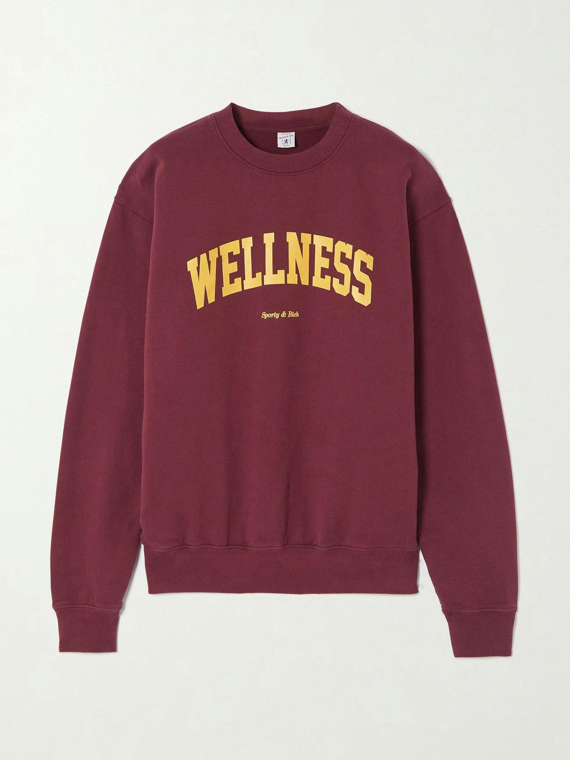 Wellness Ivy printed cotton-jersey sweatshirt