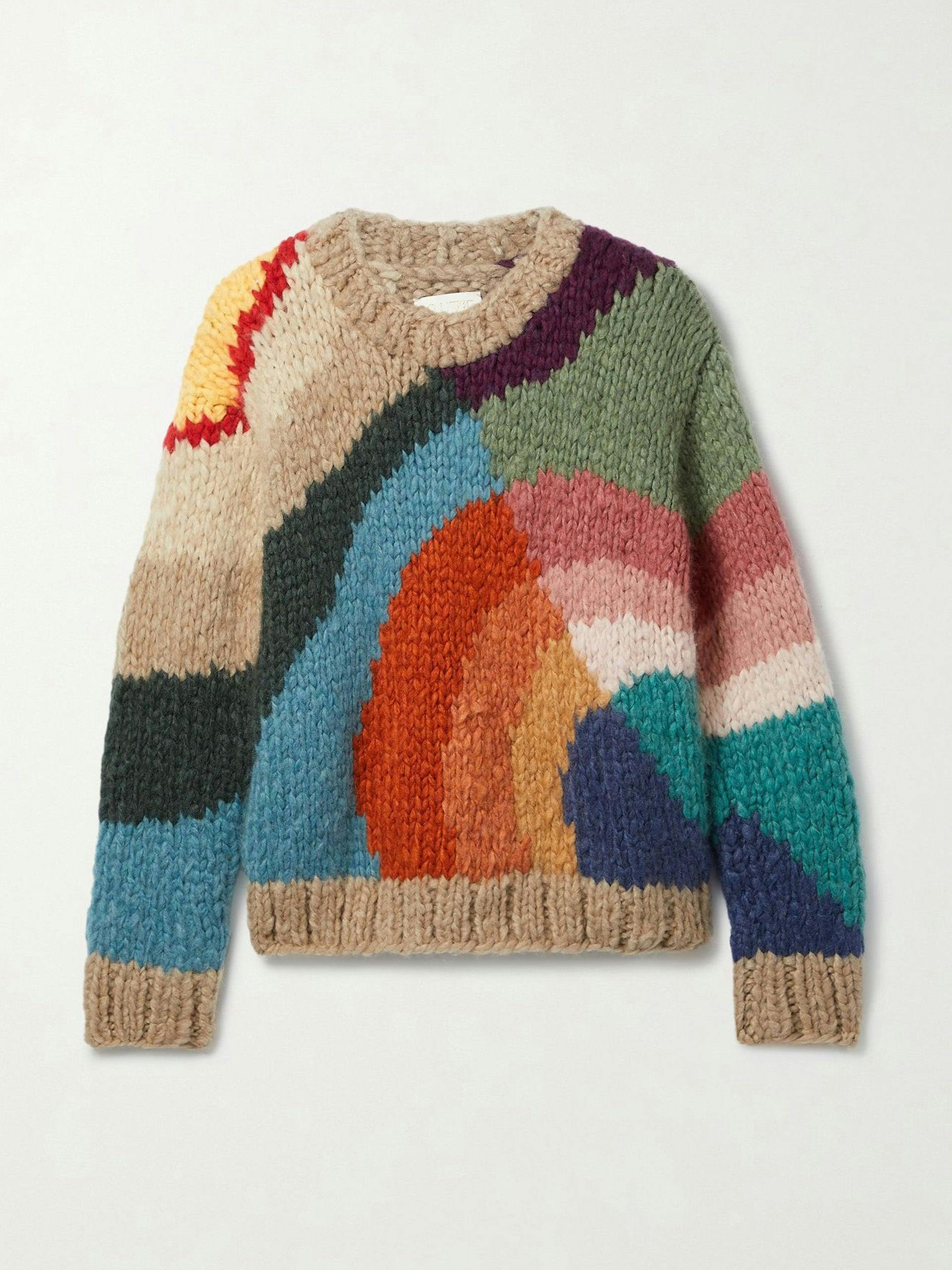 Intarsia knit  cashmere  jumper