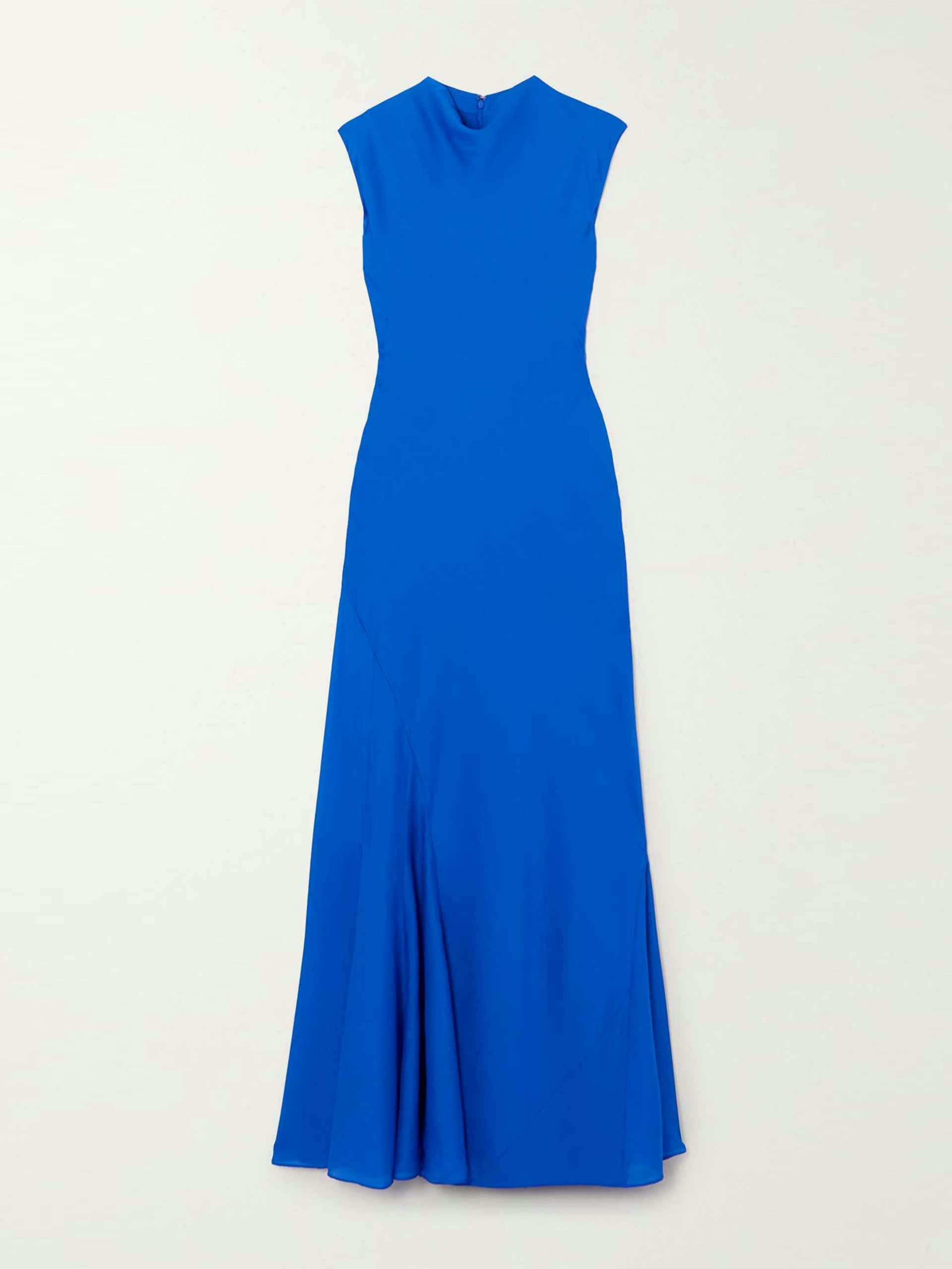 Cobalt blue maxi dress