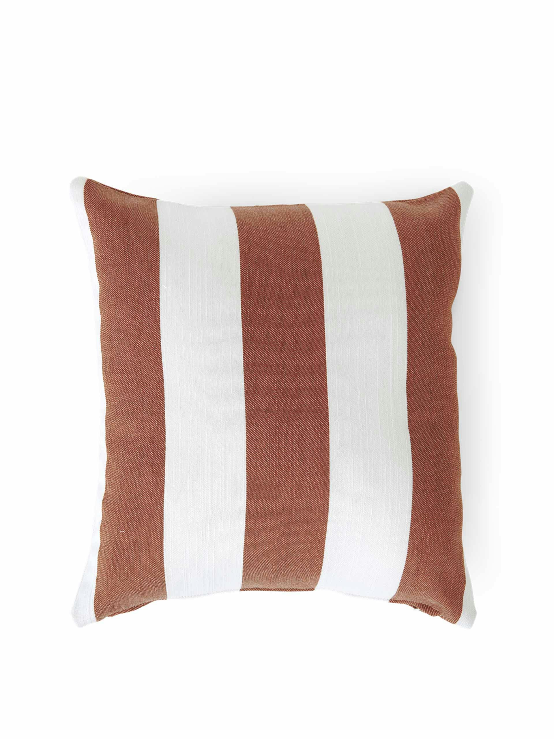 Bold striped outdoor cushion