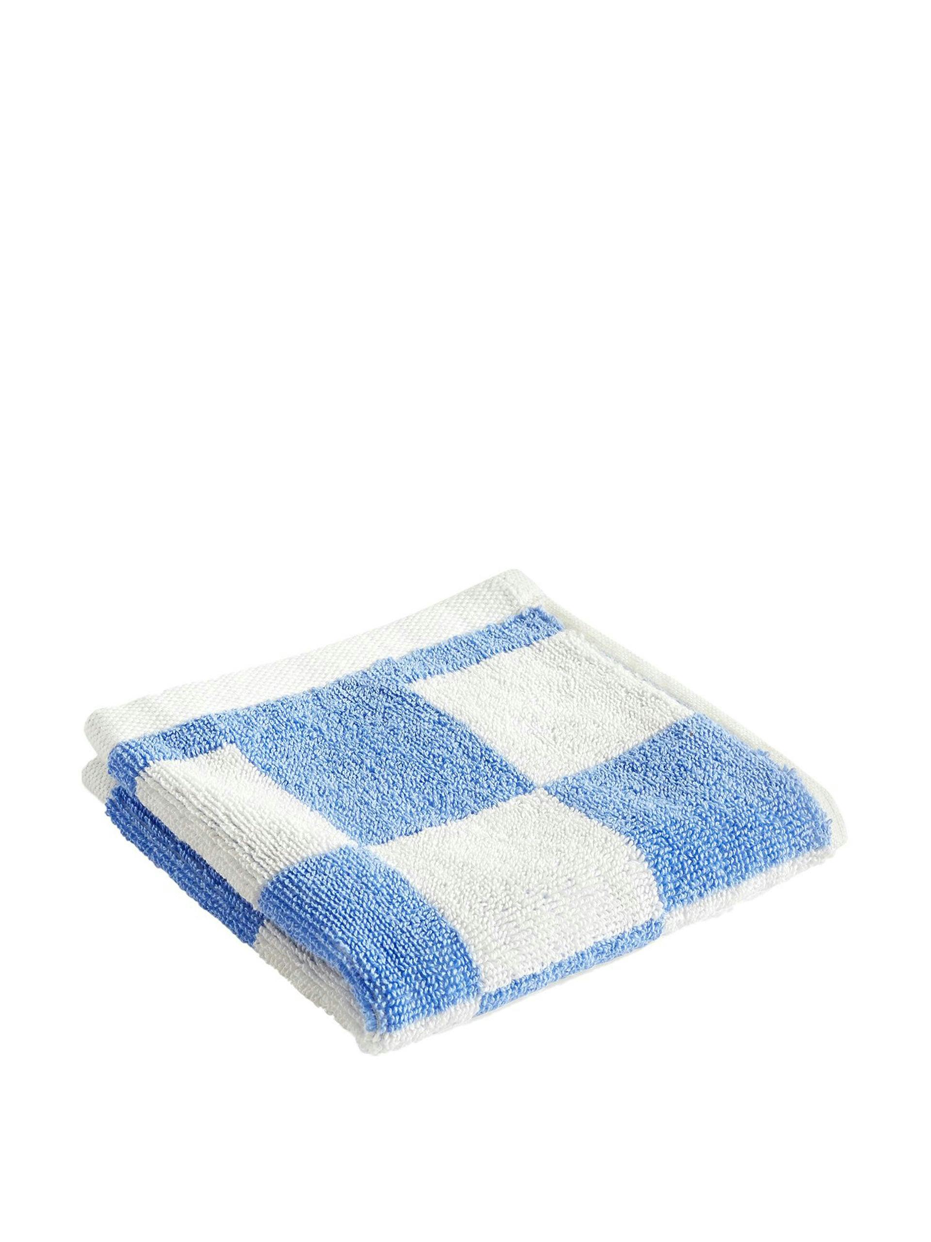 Blue checkered towel