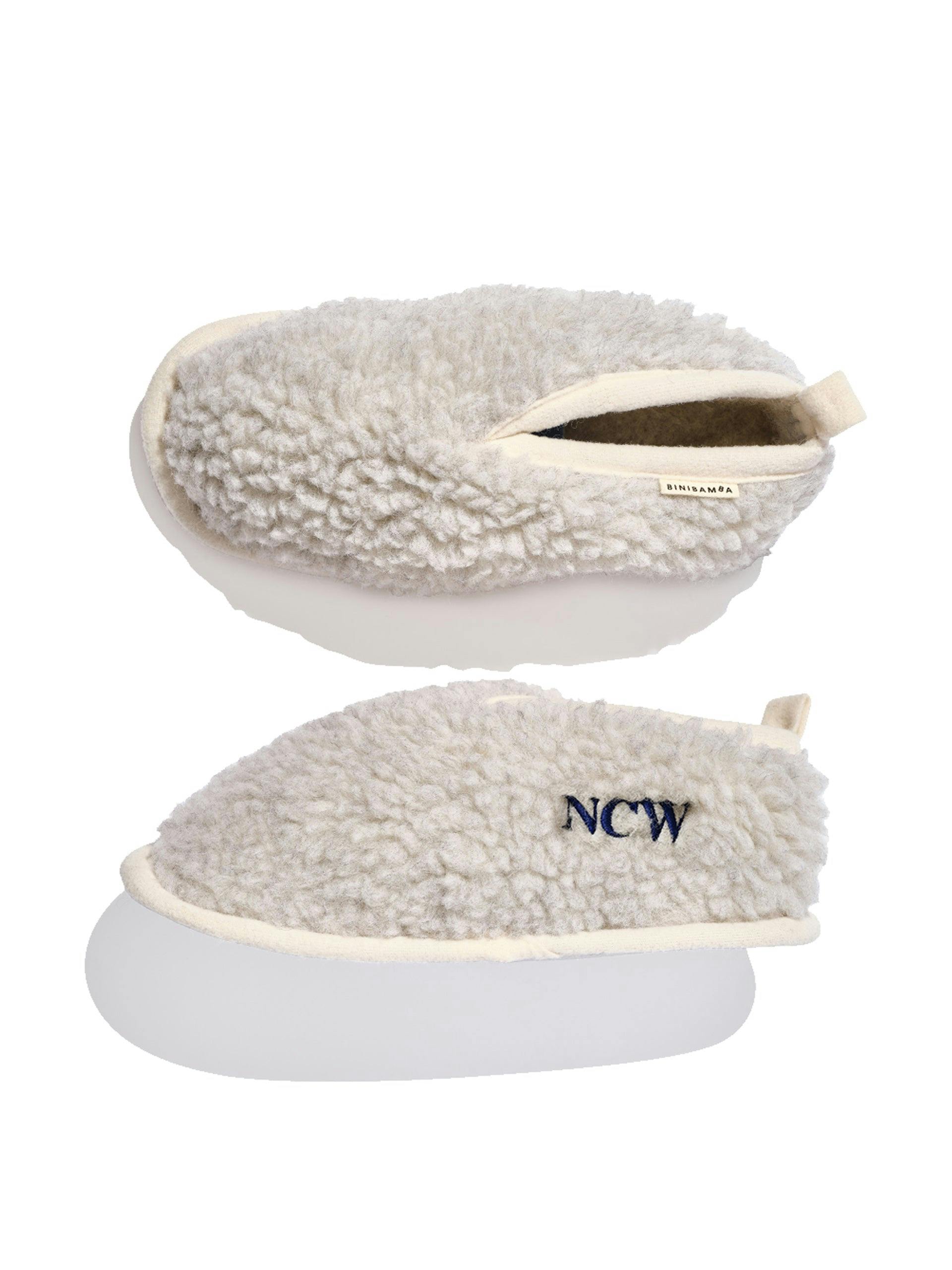 Personalised merino wool slippers