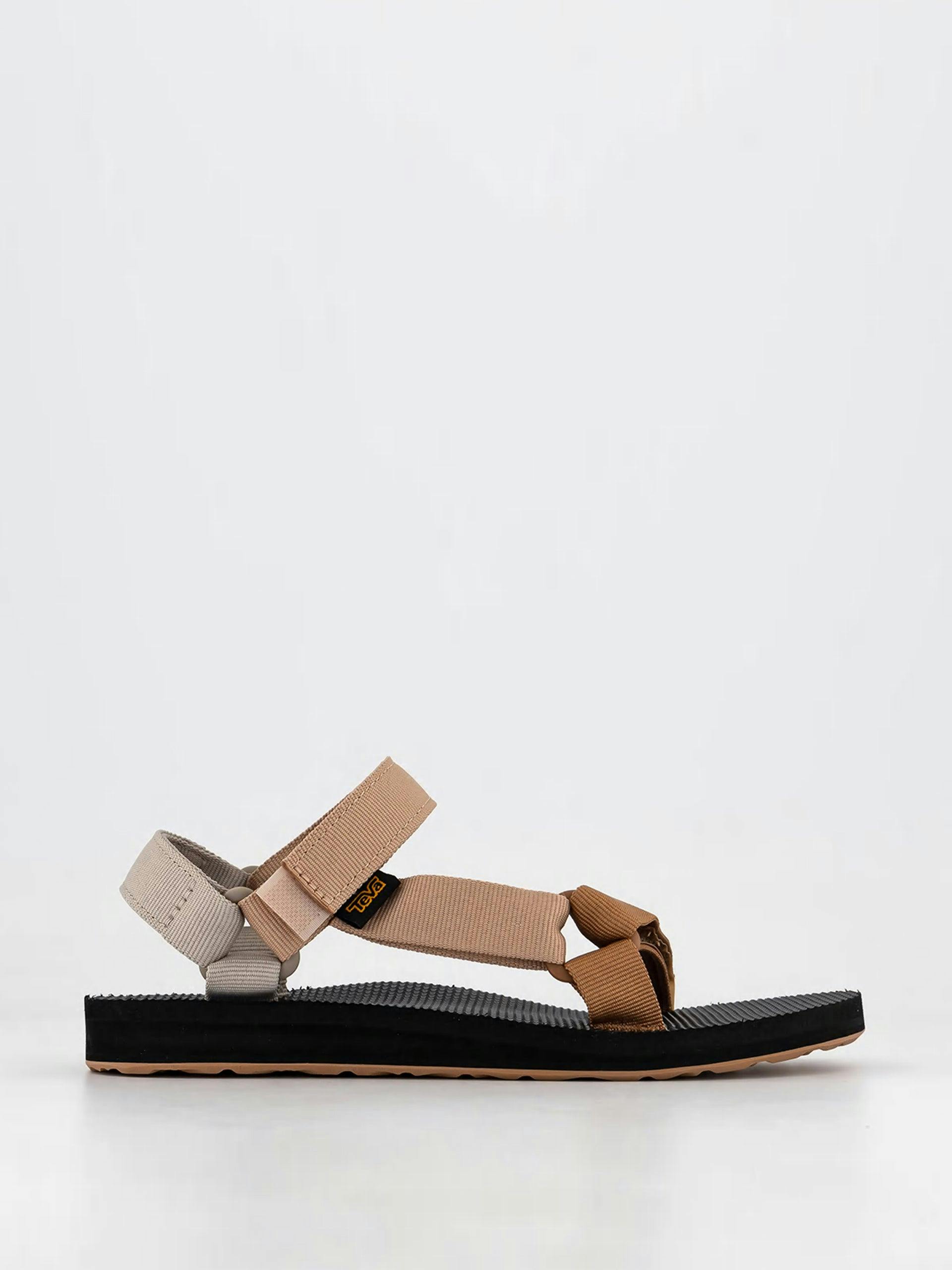 Mult-toned Velcro-strap sandals