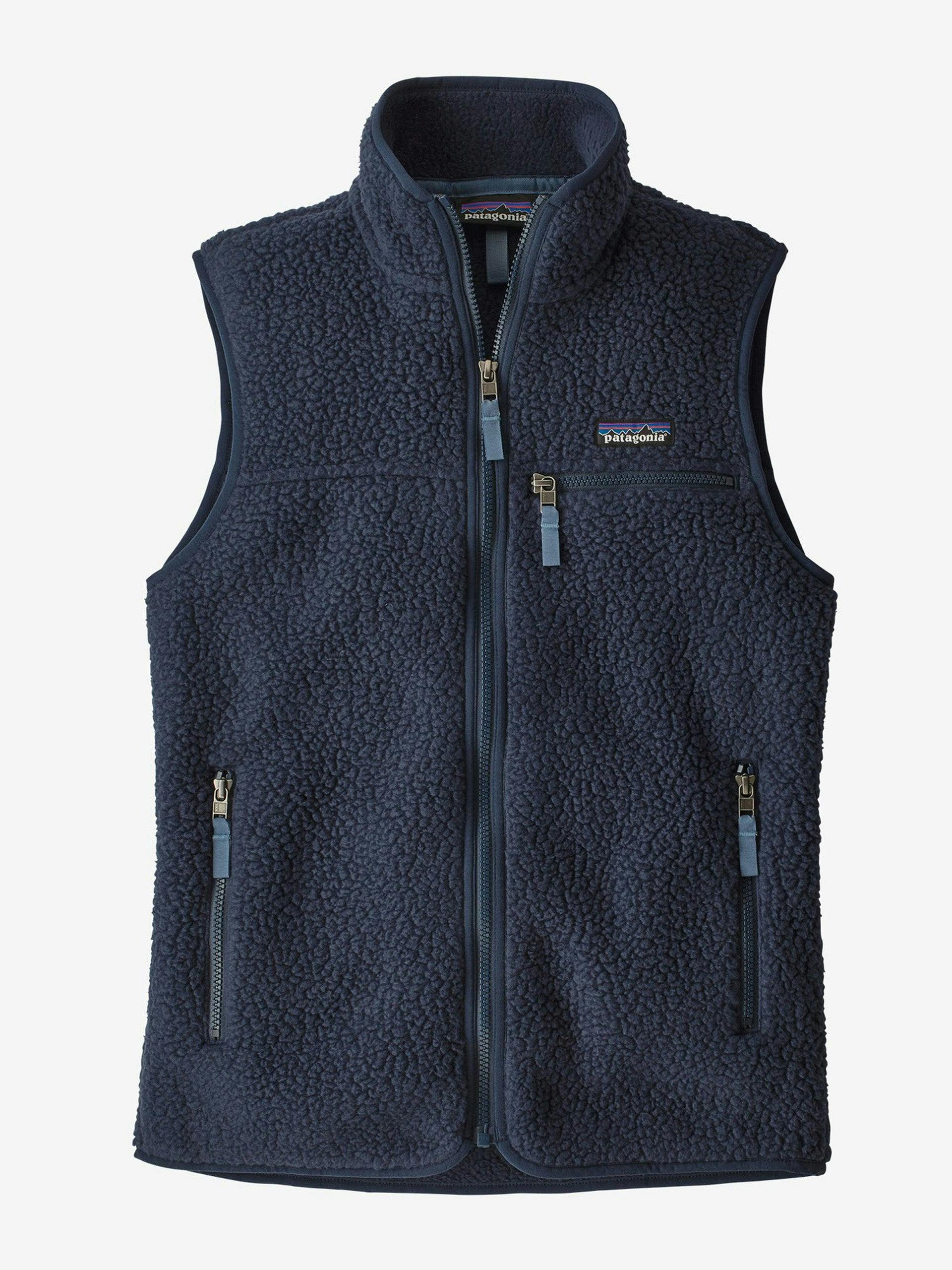 Retro pile fleece vest