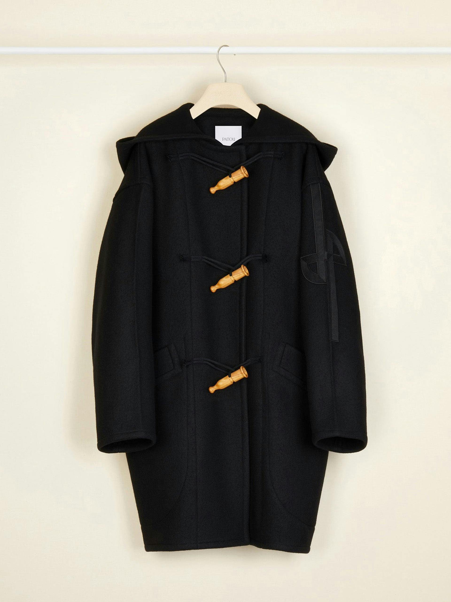 Cashmere and wool-blend duffle coat