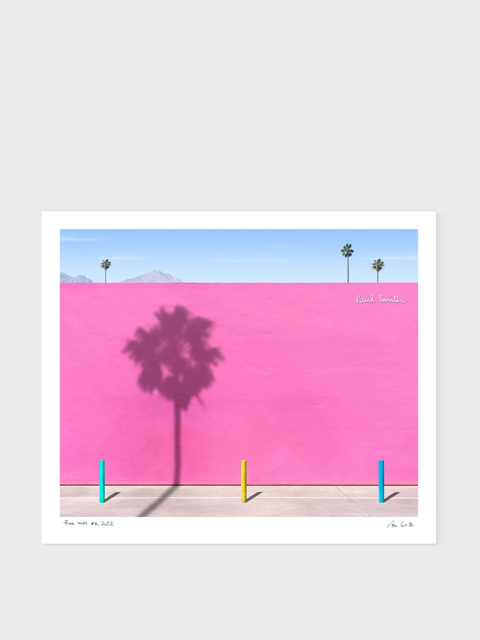 Pink Wall #3, 2022' - George Byrne print
