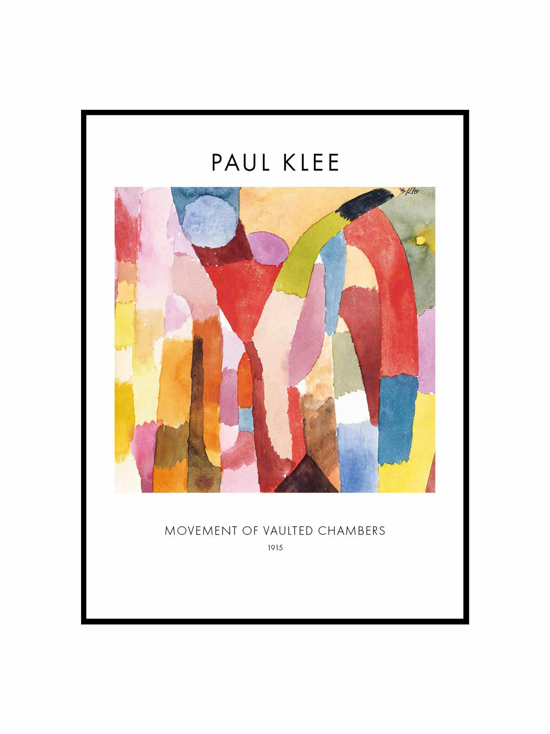 Movement Of Vaulted Chambers by Paul Klee poster