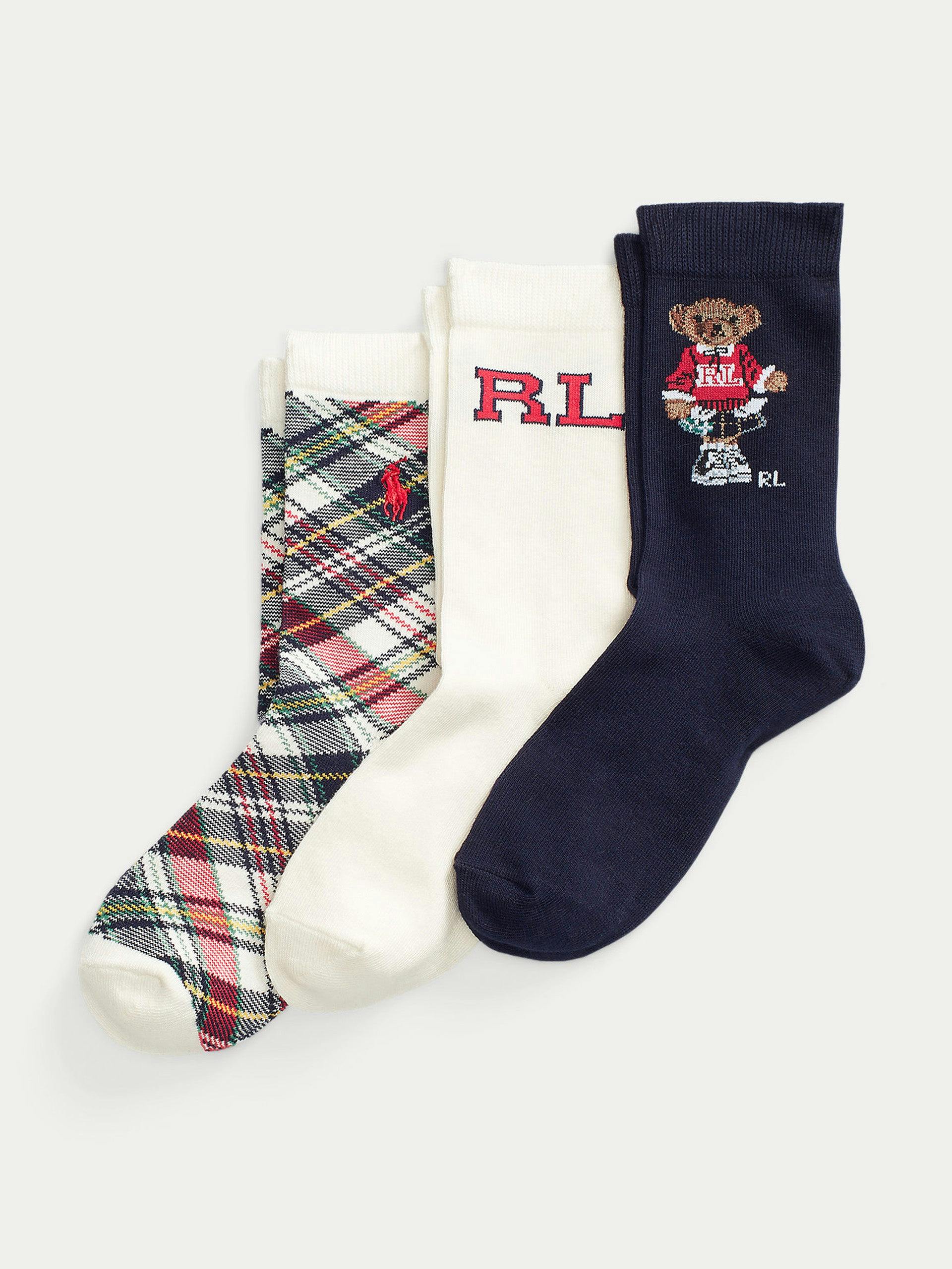 Polo bear socks (set of three)