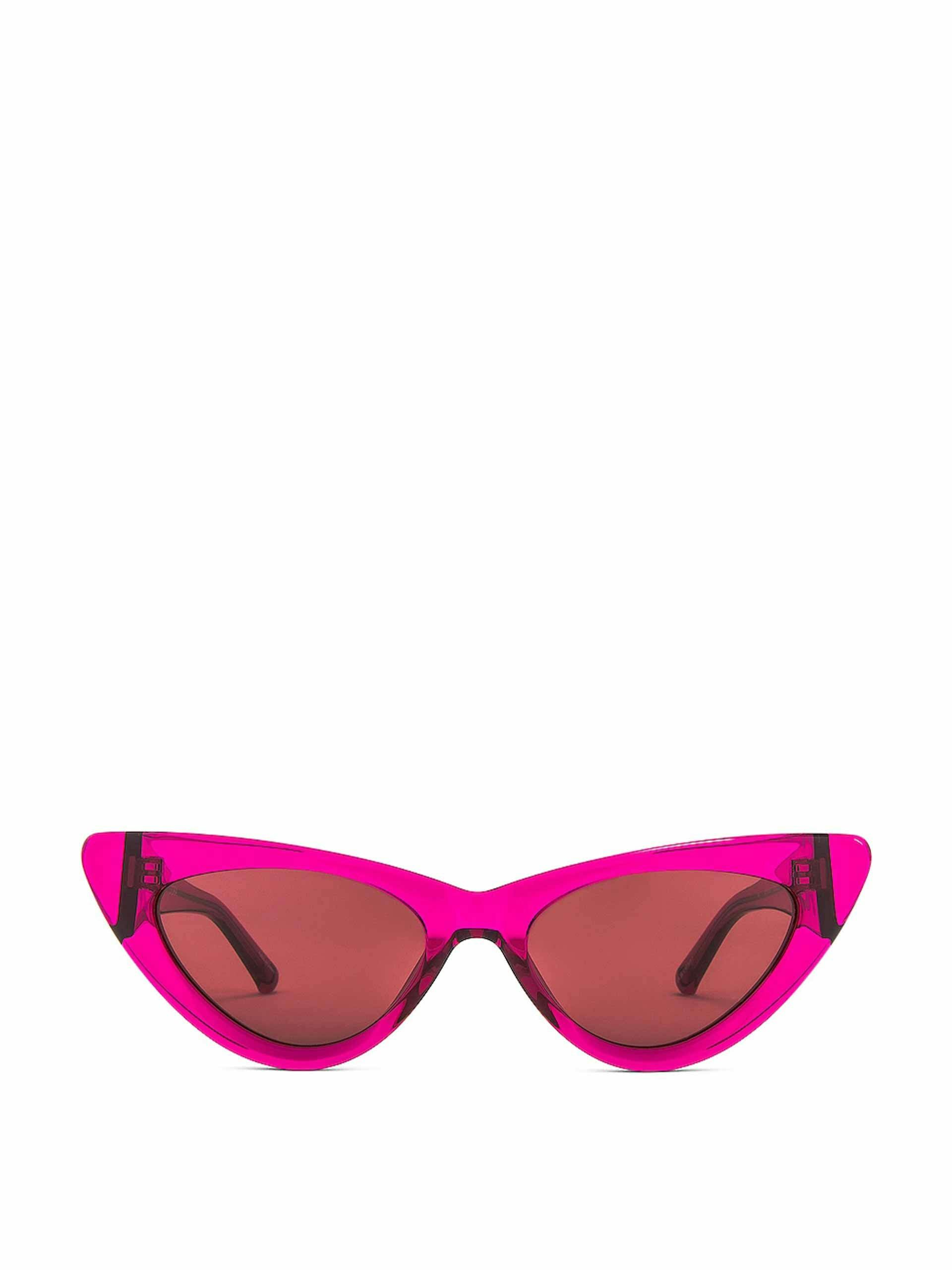 Pink cat eye sunglasses