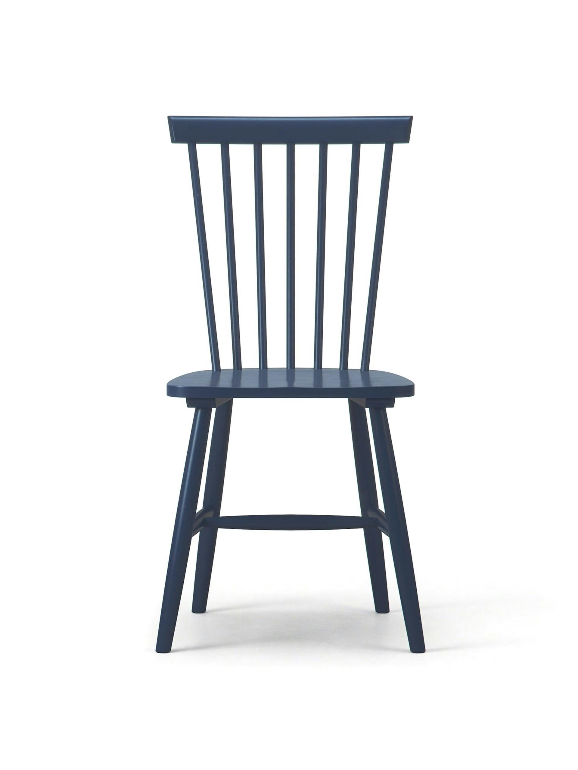 Beech chair in dark blue
