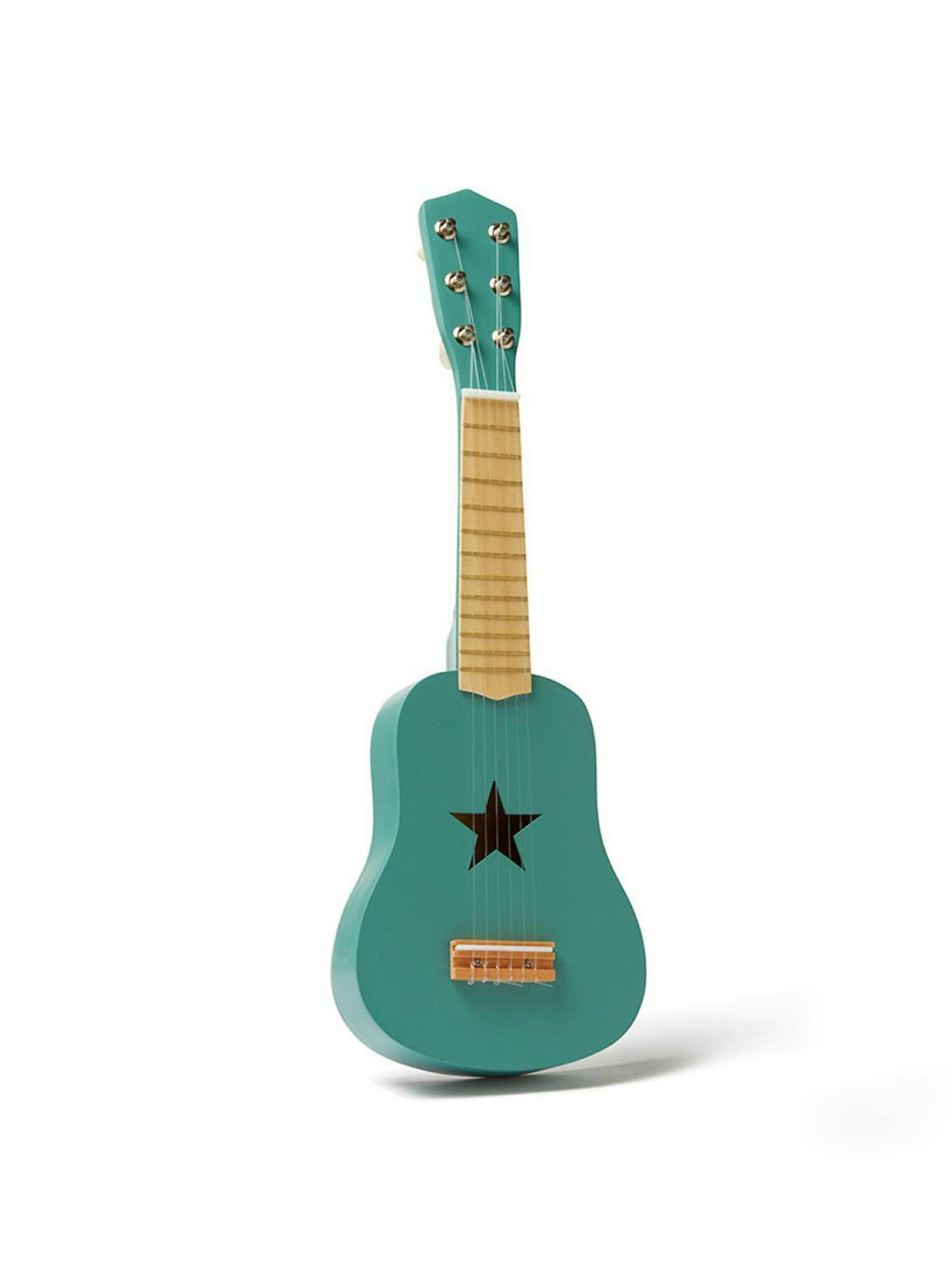 Green mini guitar