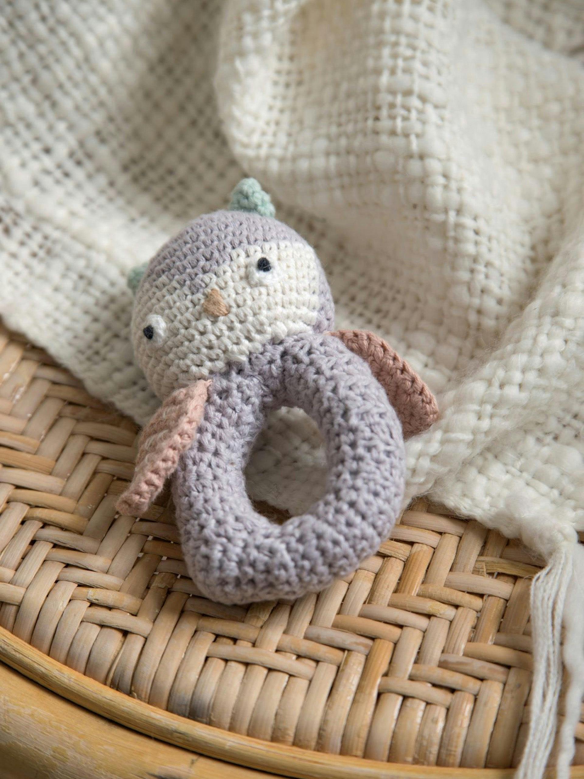 Crochet owl rattle