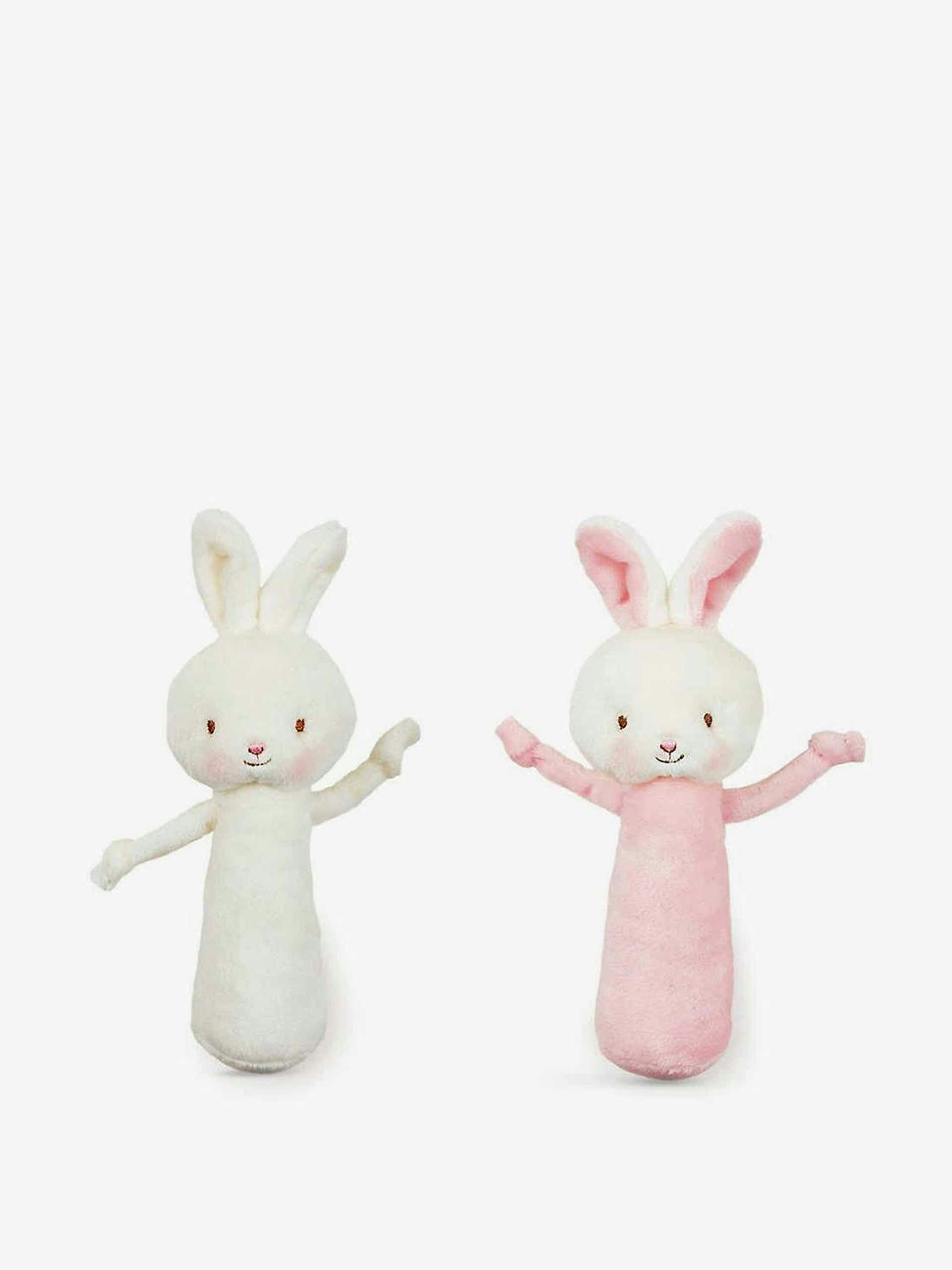 Soft rattle bunny toy