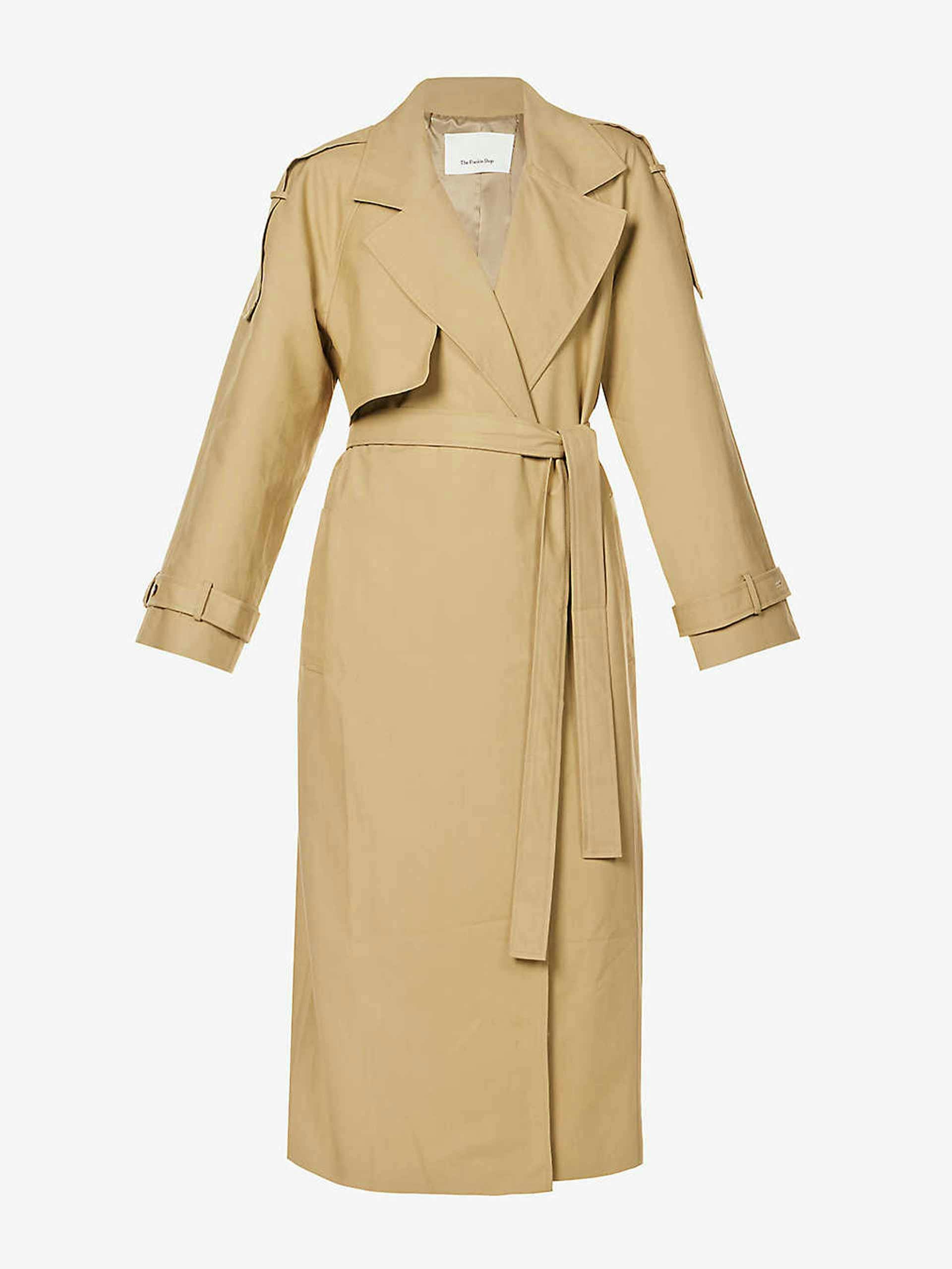 Suzanne relaxed-fit cotton-twill trench coat