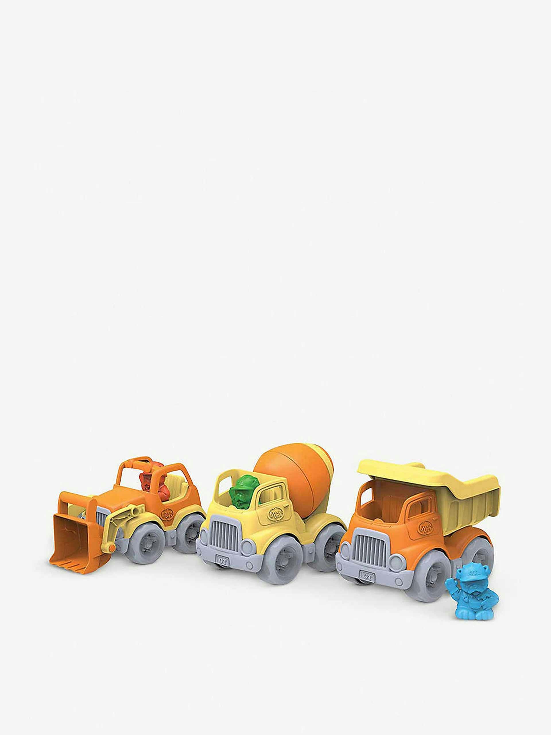 Recycled plastic scooper truck toy