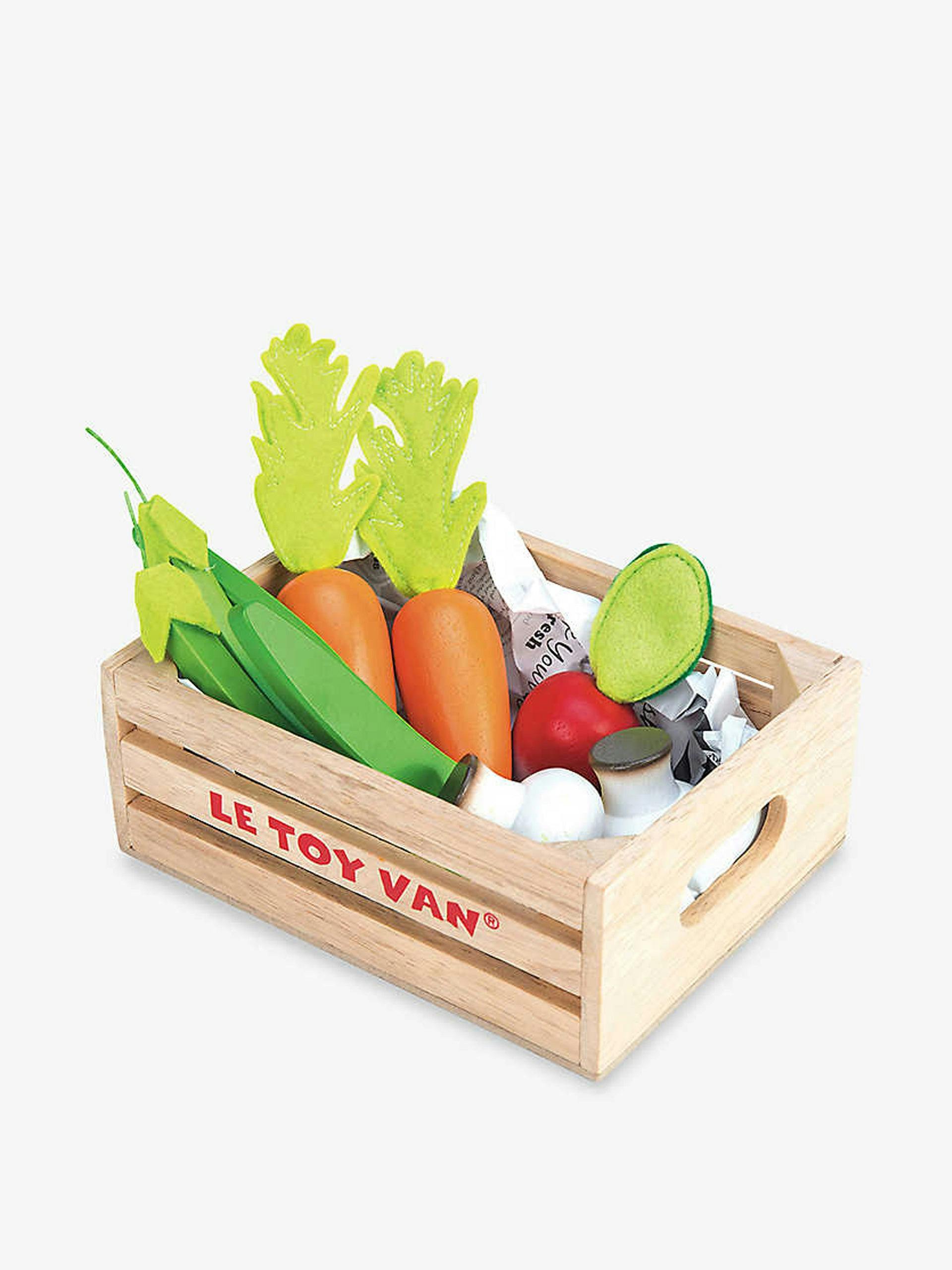 Wooden vegetable toy set