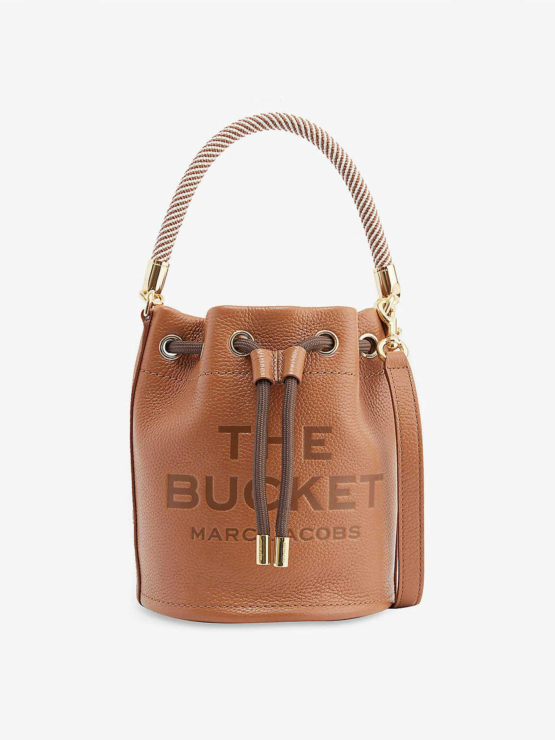 The Bucket leather drawstring bag