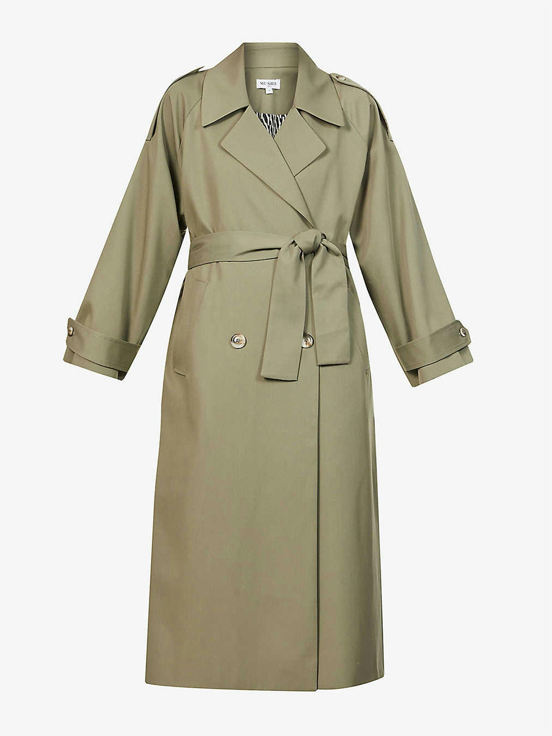 Dorothee single-breasted woven trench coat