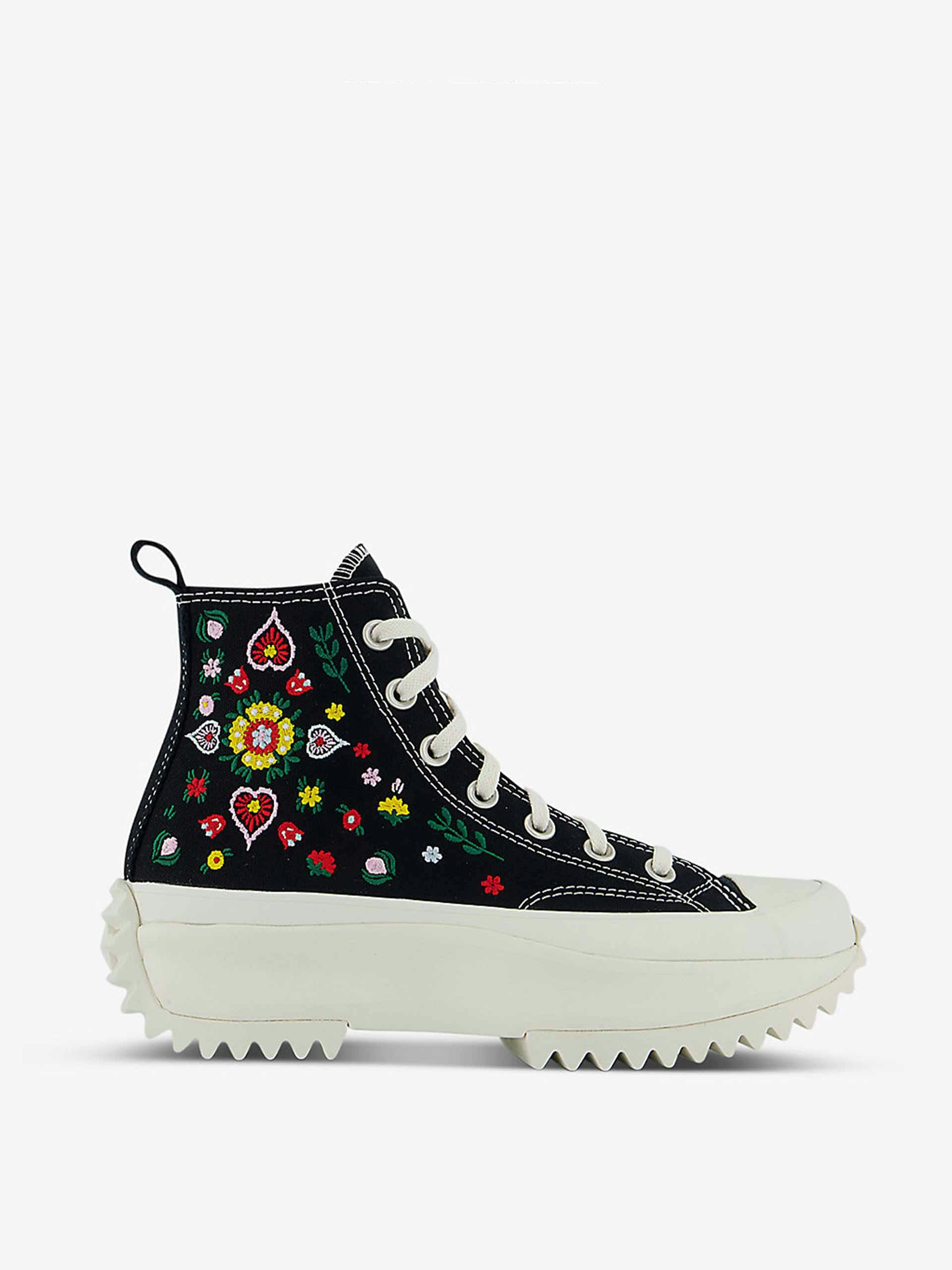 Canvas high-top trainers