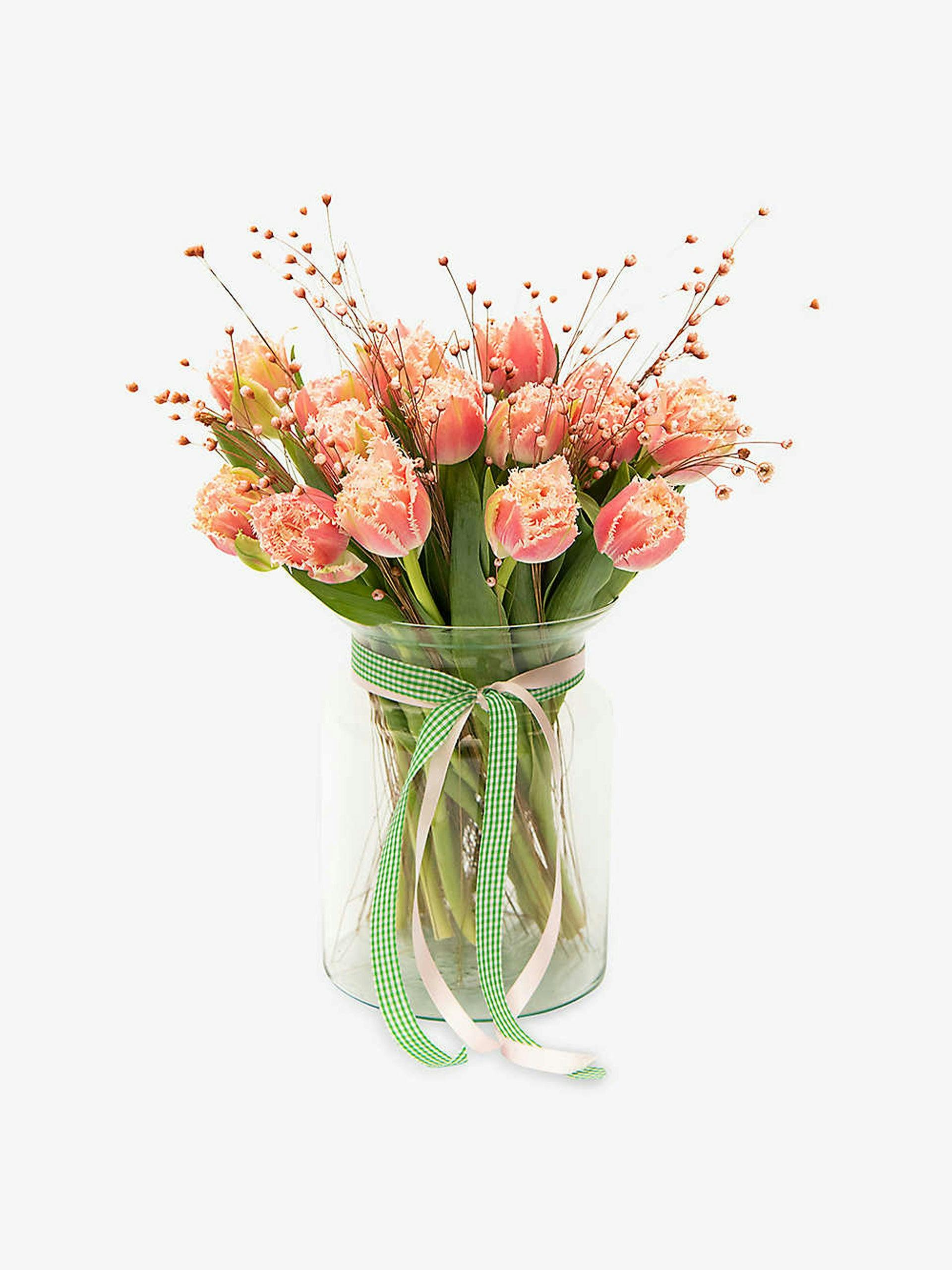 Turn to You mixed dried and fresh bouquet with vase