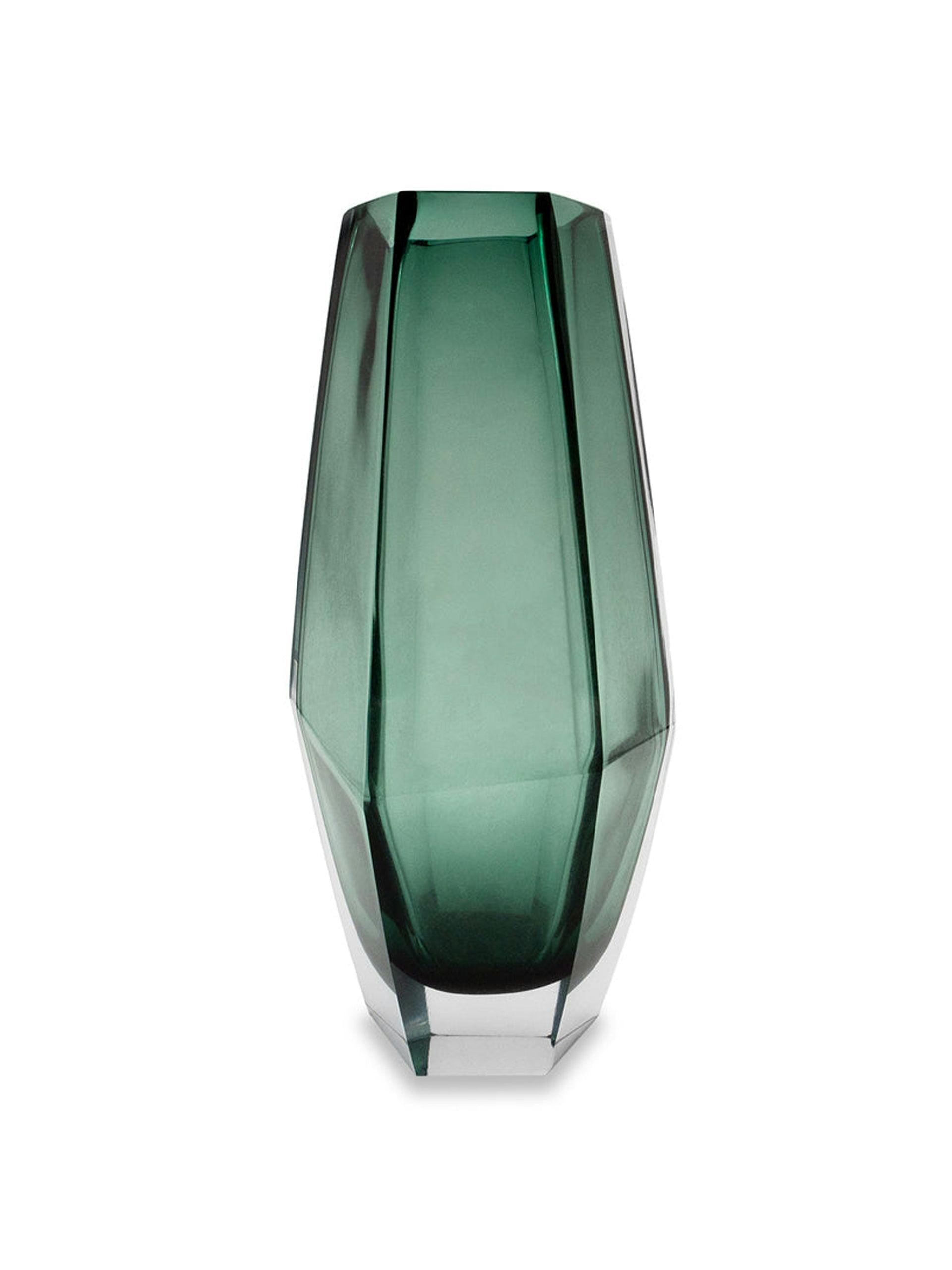 Green glass Wiley vase