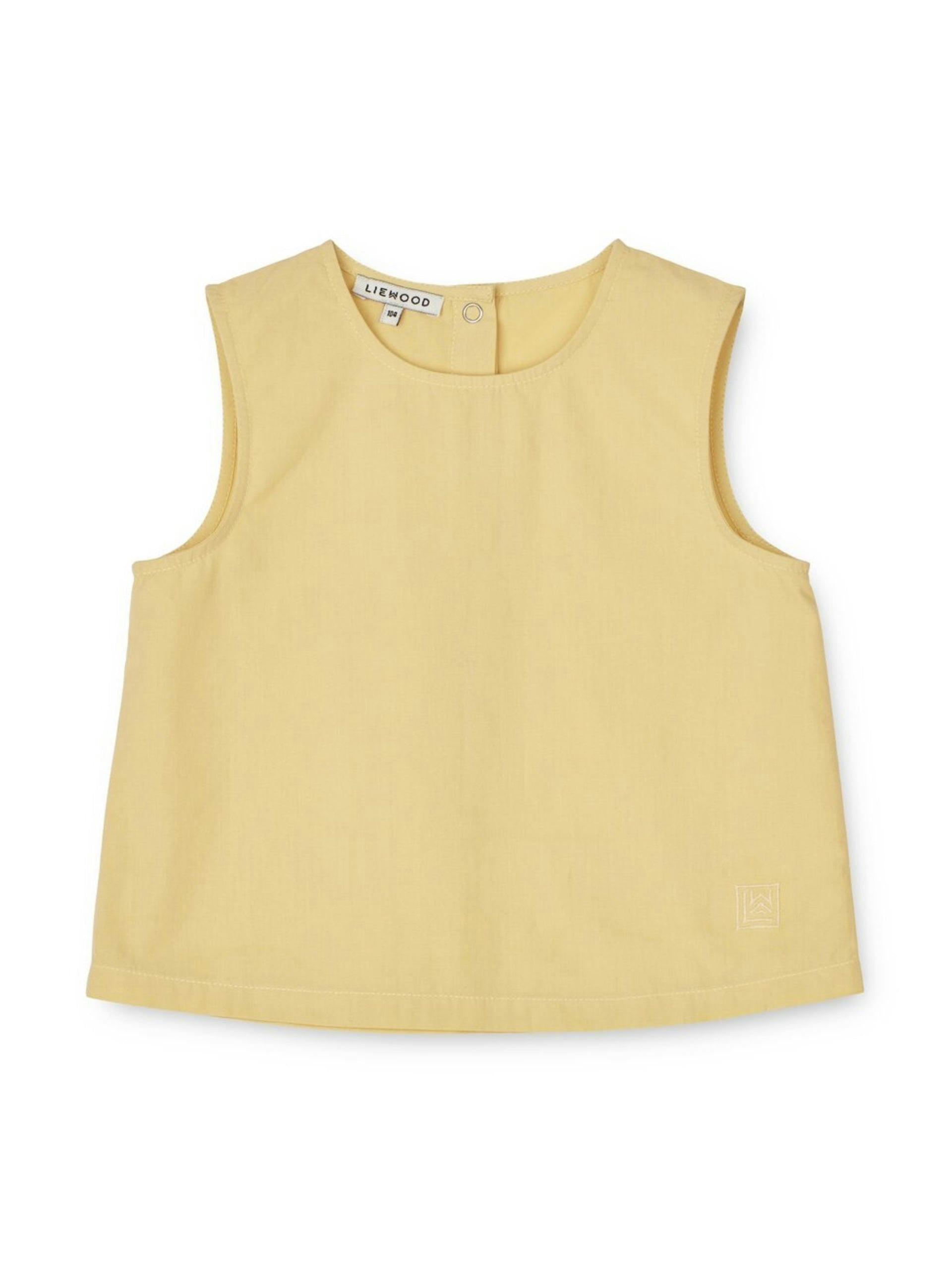 Yellow sleeveless top