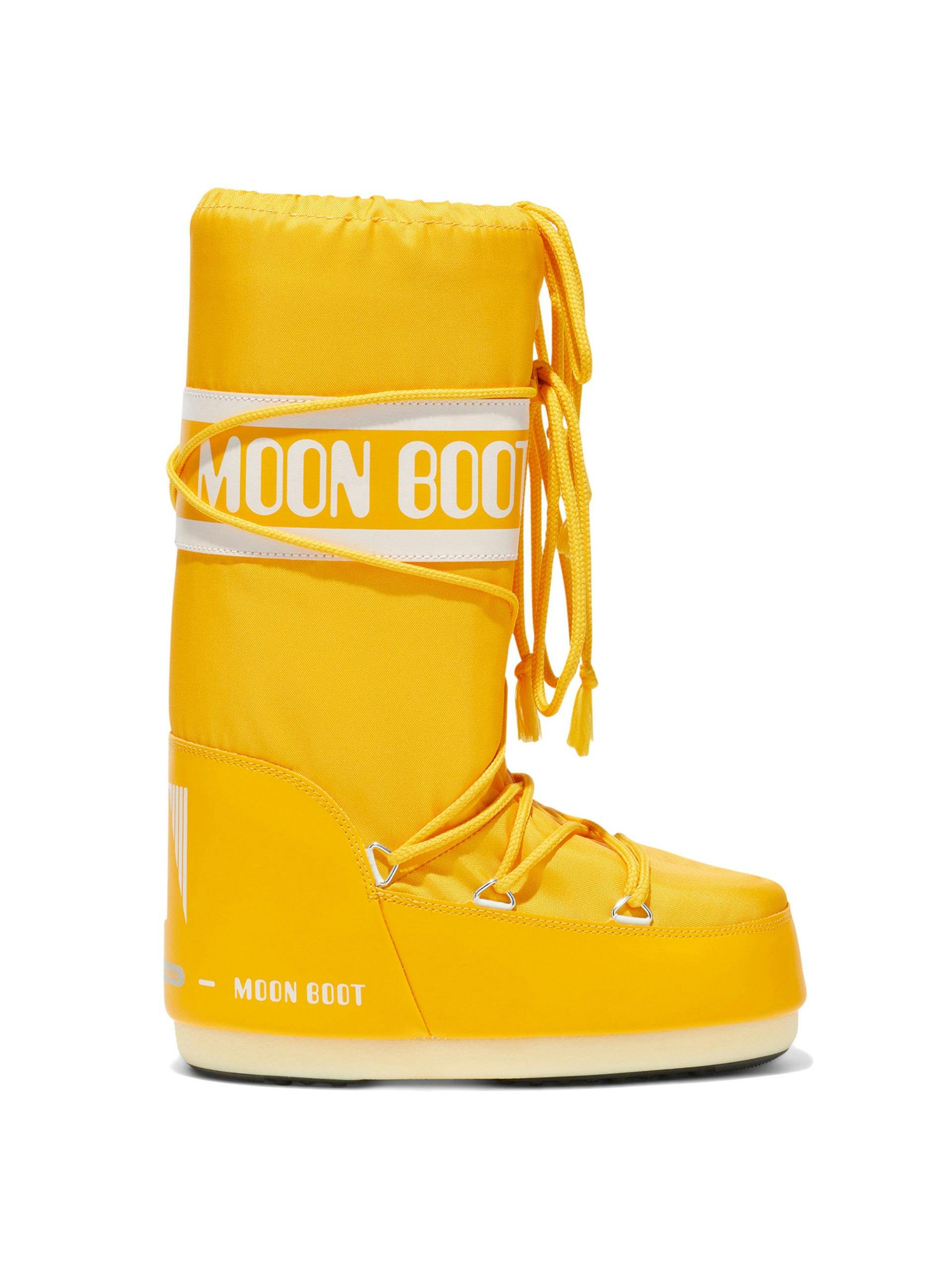 Yellow nylon Moon Boots