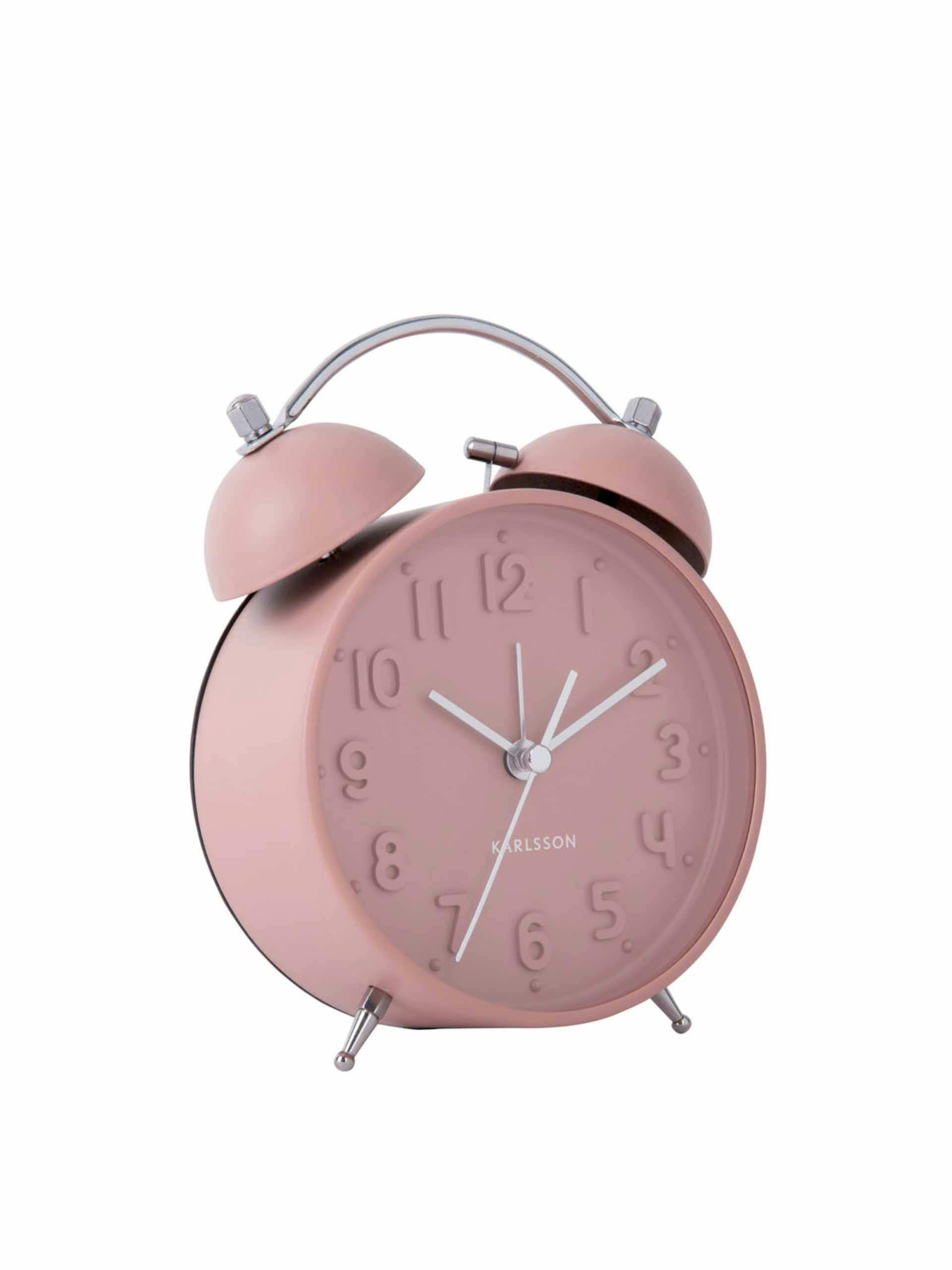 Iconic pink alarm clock