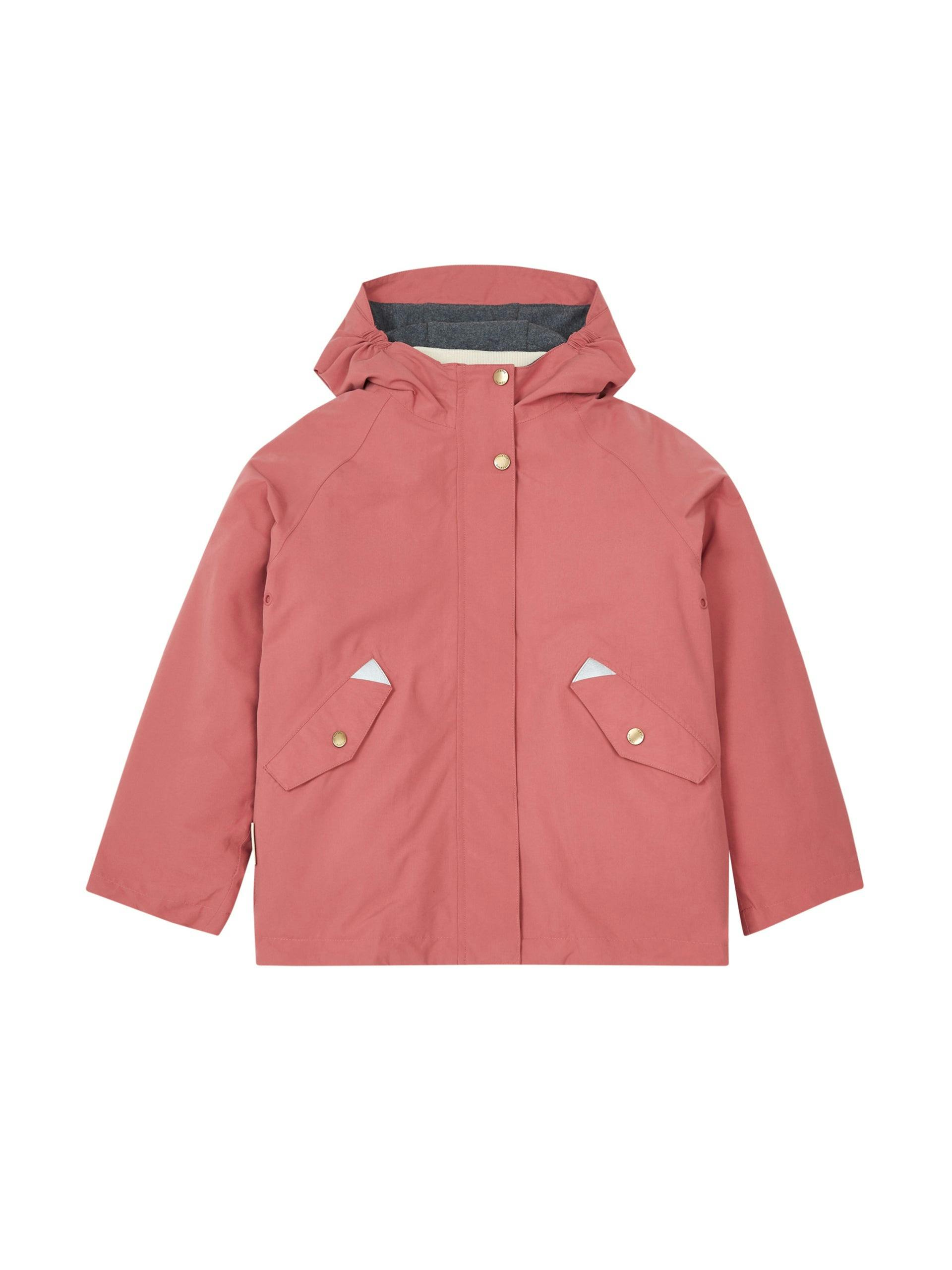 Pink 3-in-1 down parka