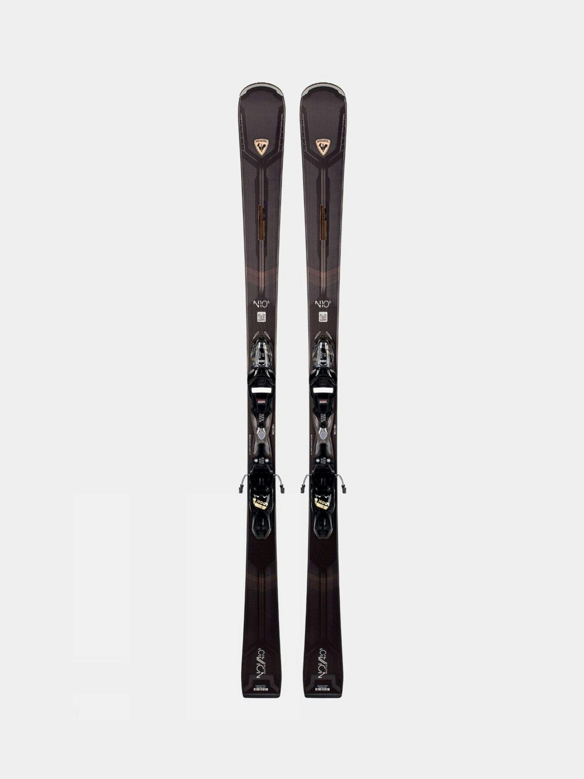 Race-inspired black skis
