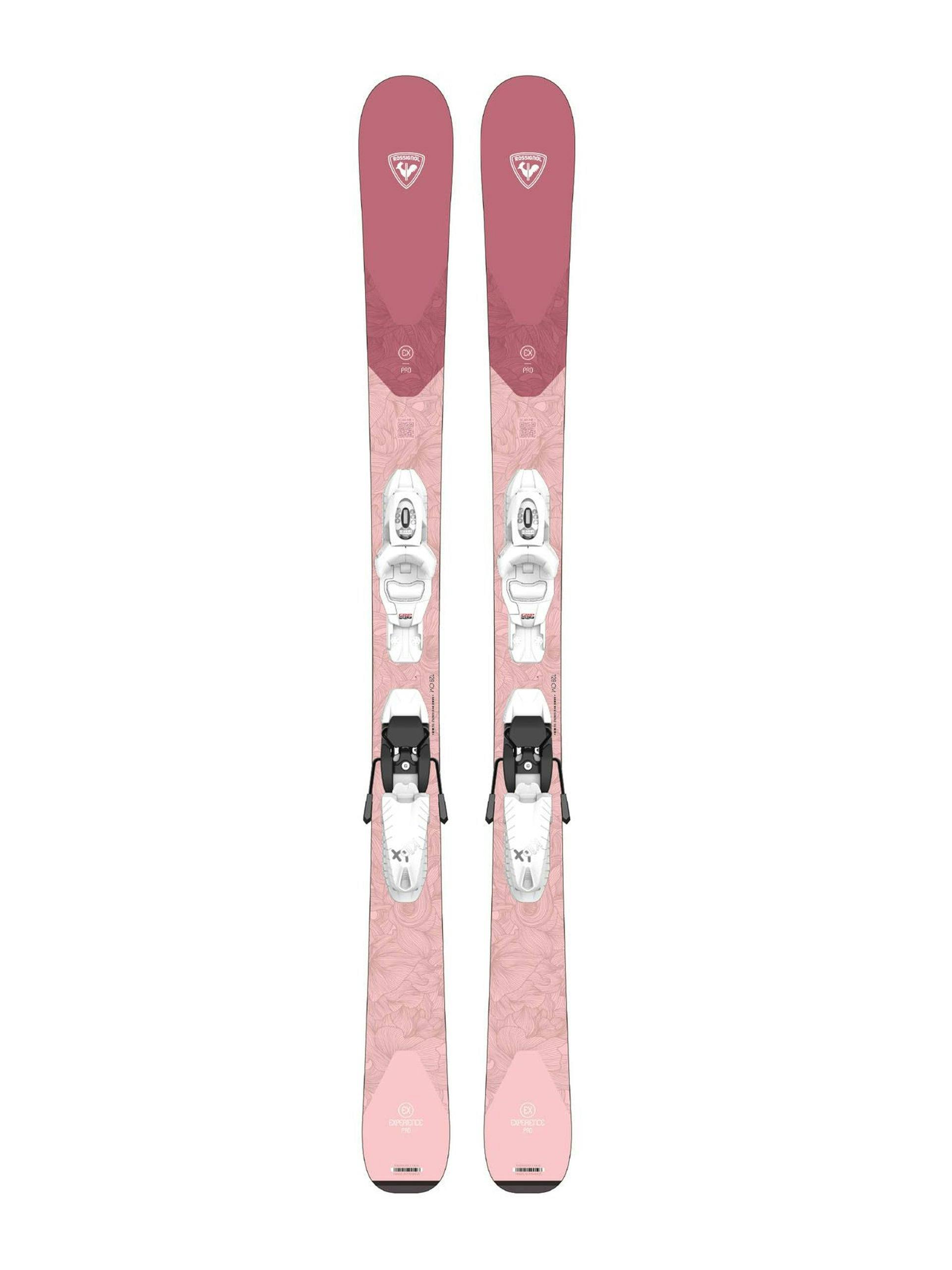 Pink skis
