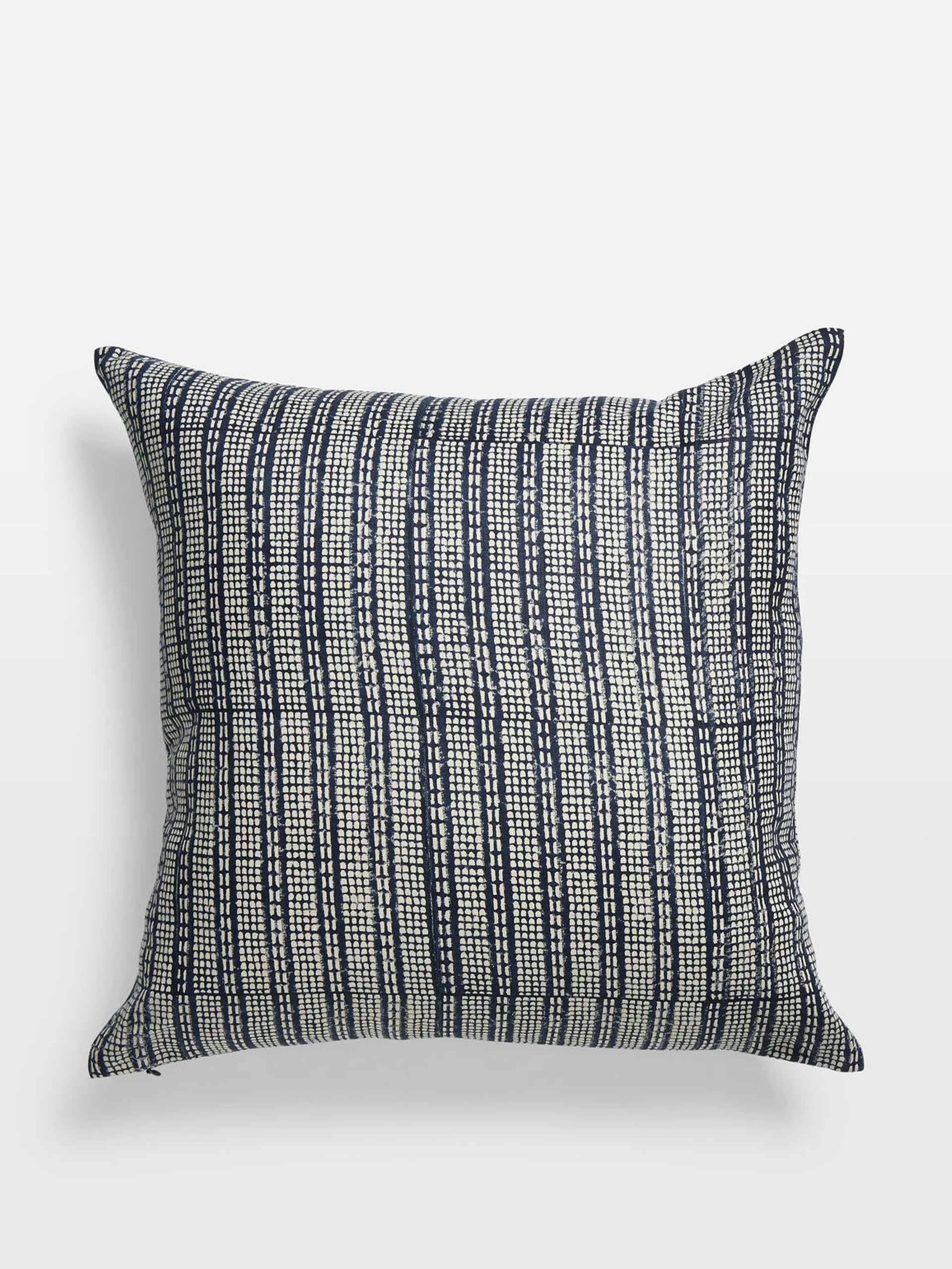 Square navy cushion