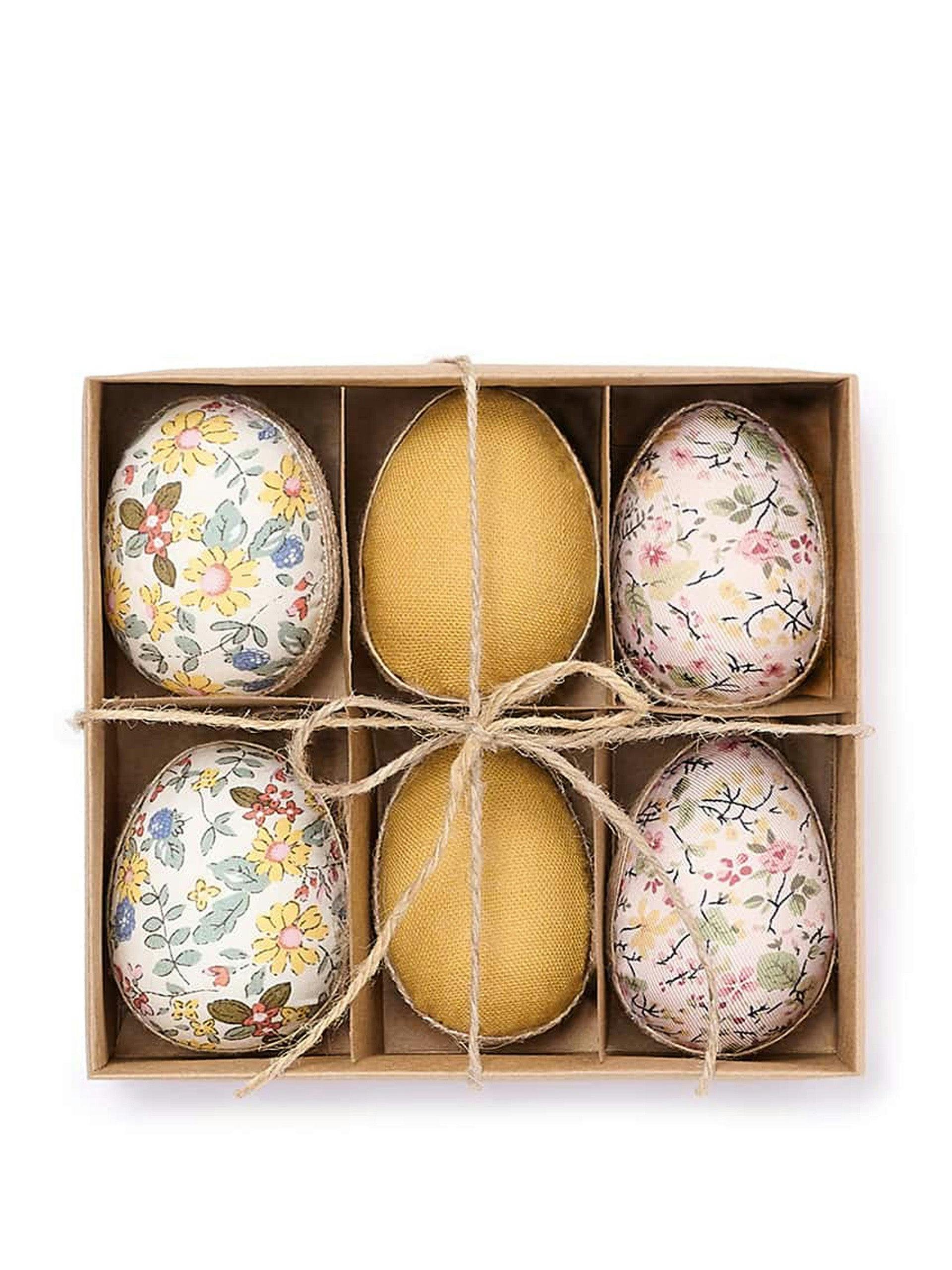 Decorative hanging eggs (set of 6)