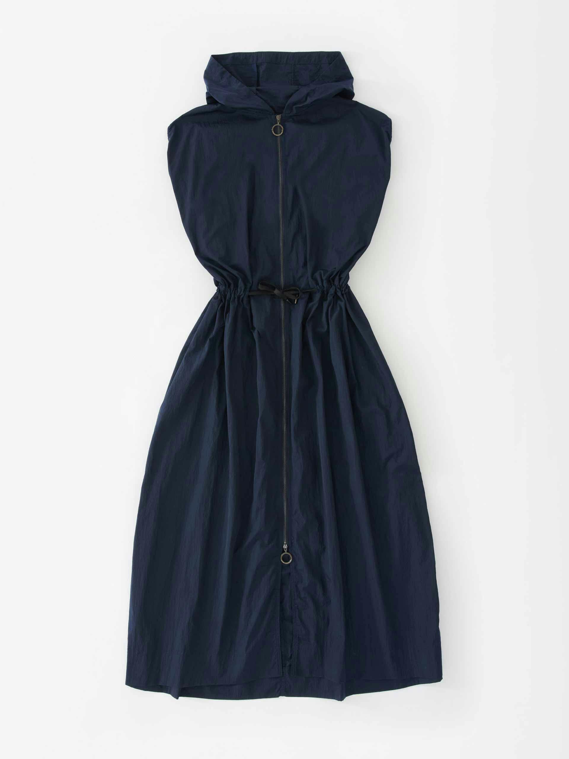 Sleeveless hooded dress