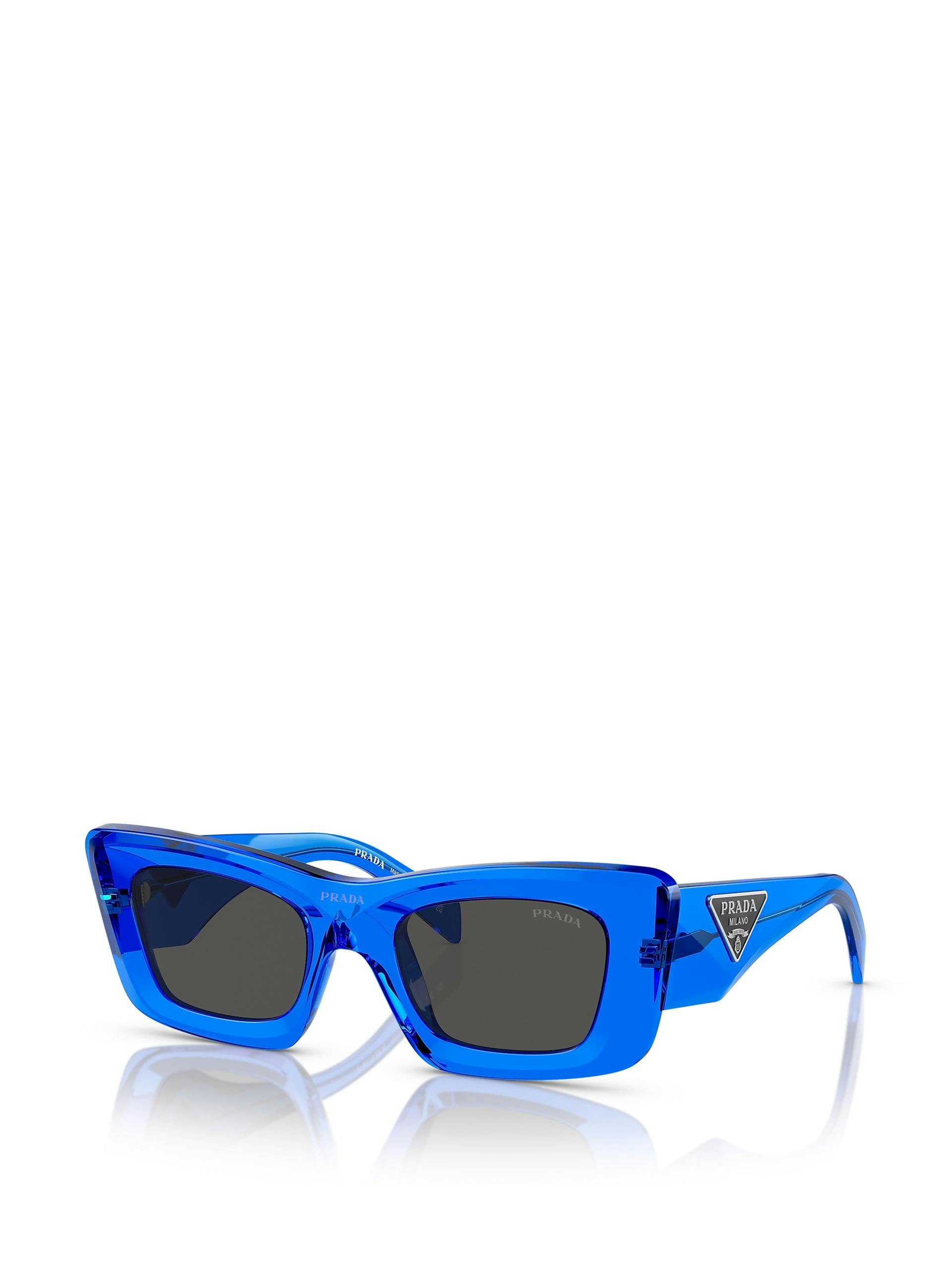 Clear blue sunglasses
