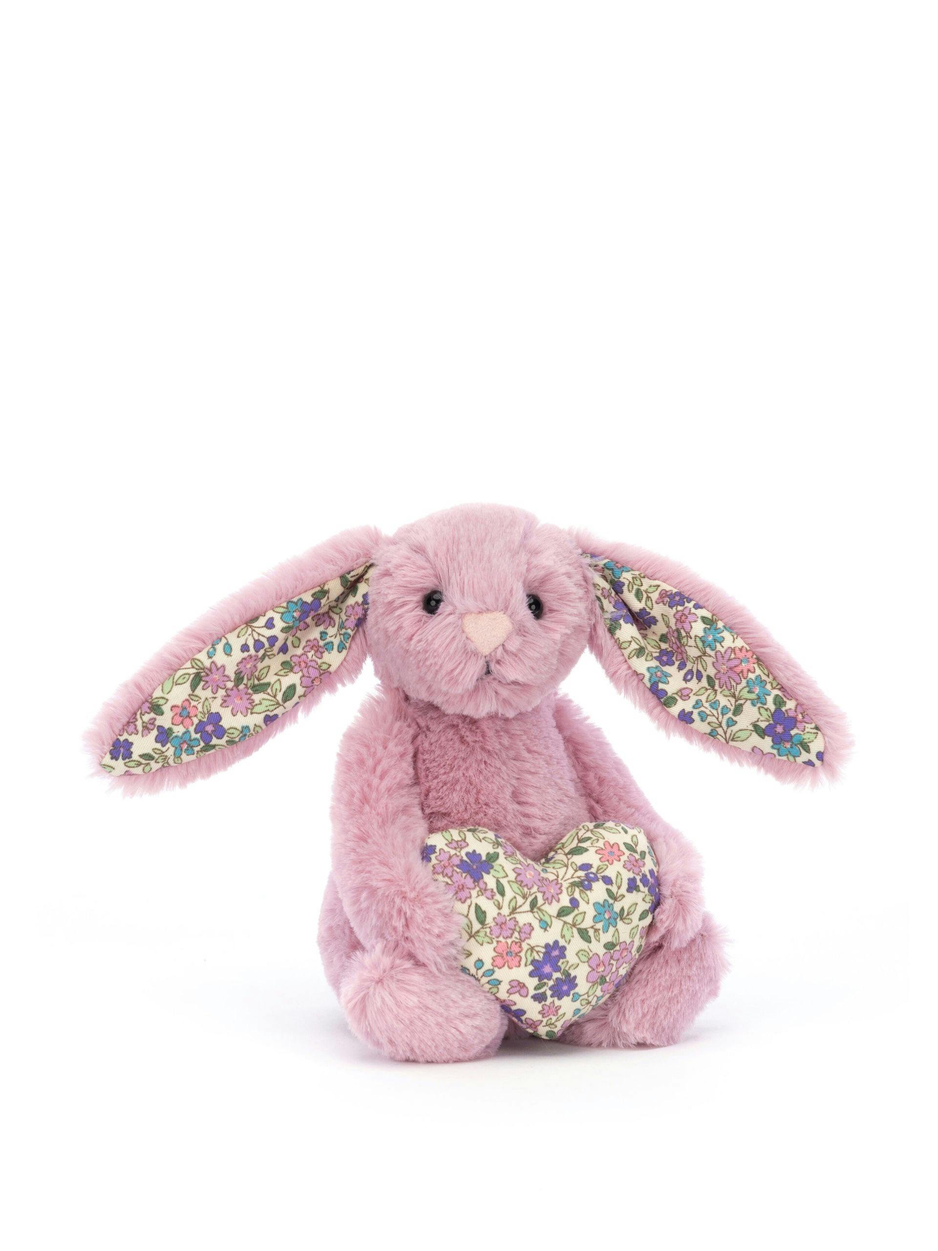 Pink floral bunny